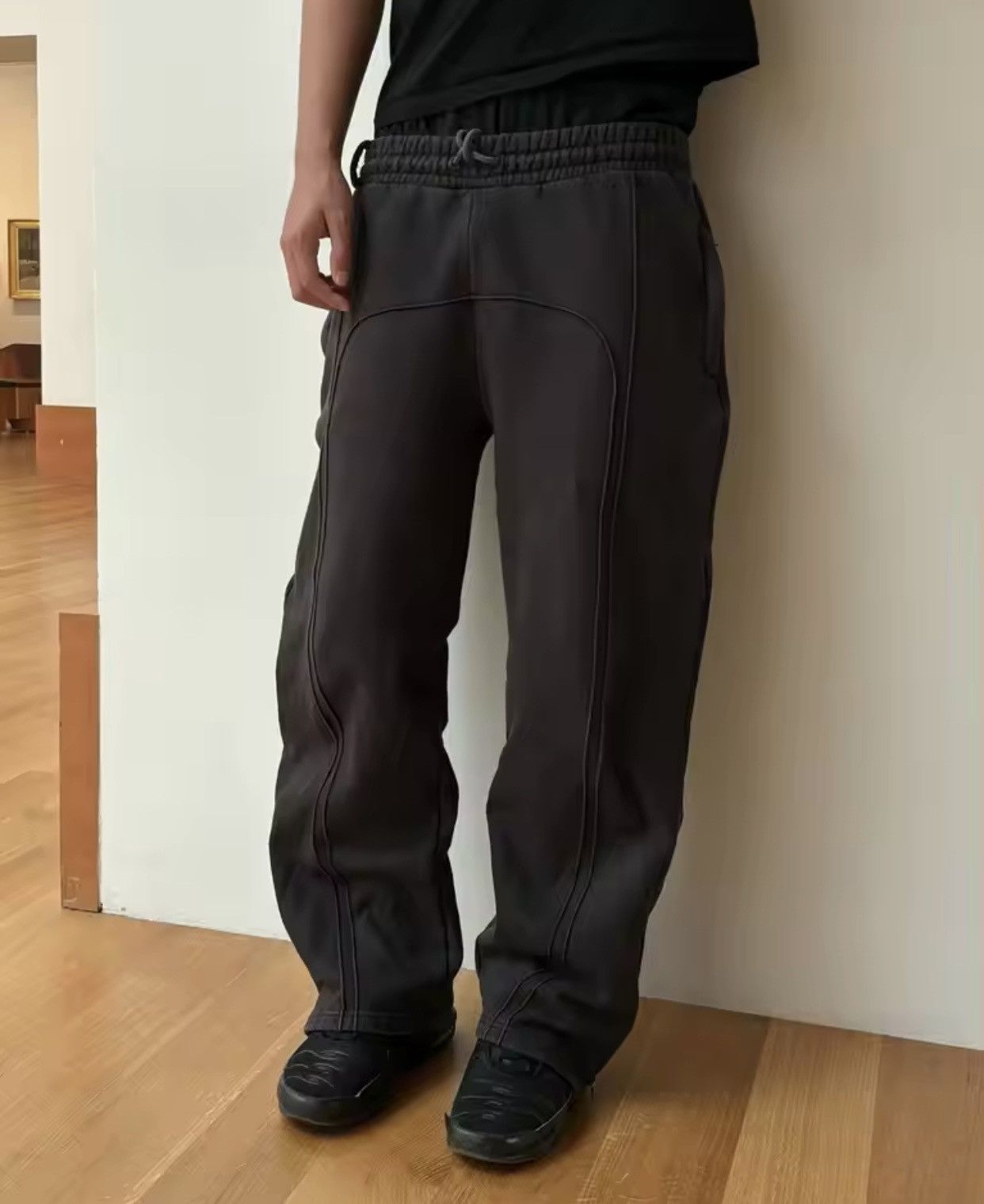 Vintage Harajuku Retro Splicing Oversized Sweatpants Size US 31 - 2 Thumbnail