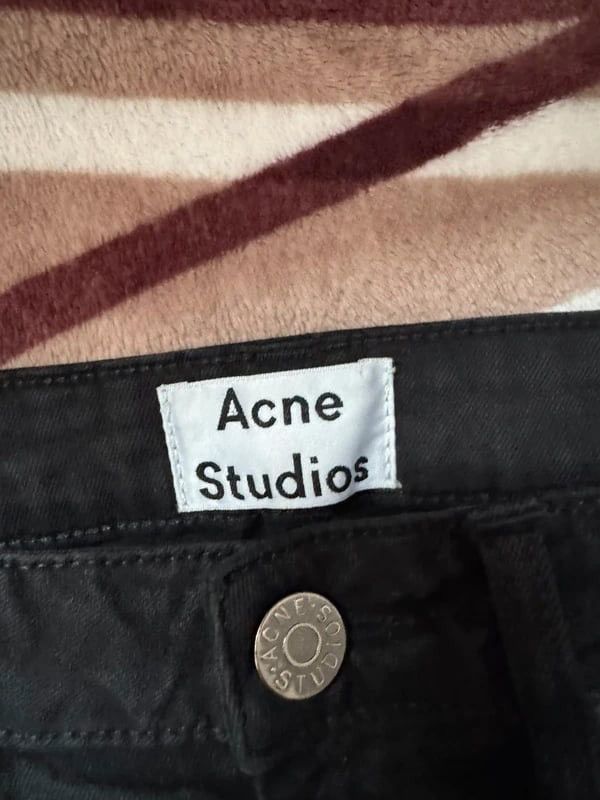 Acne Studios Acne Studios "Skin 5" Washed Black Skinny Jeans Size 28" / US 6 / IT 42 - 4 Thumbnail