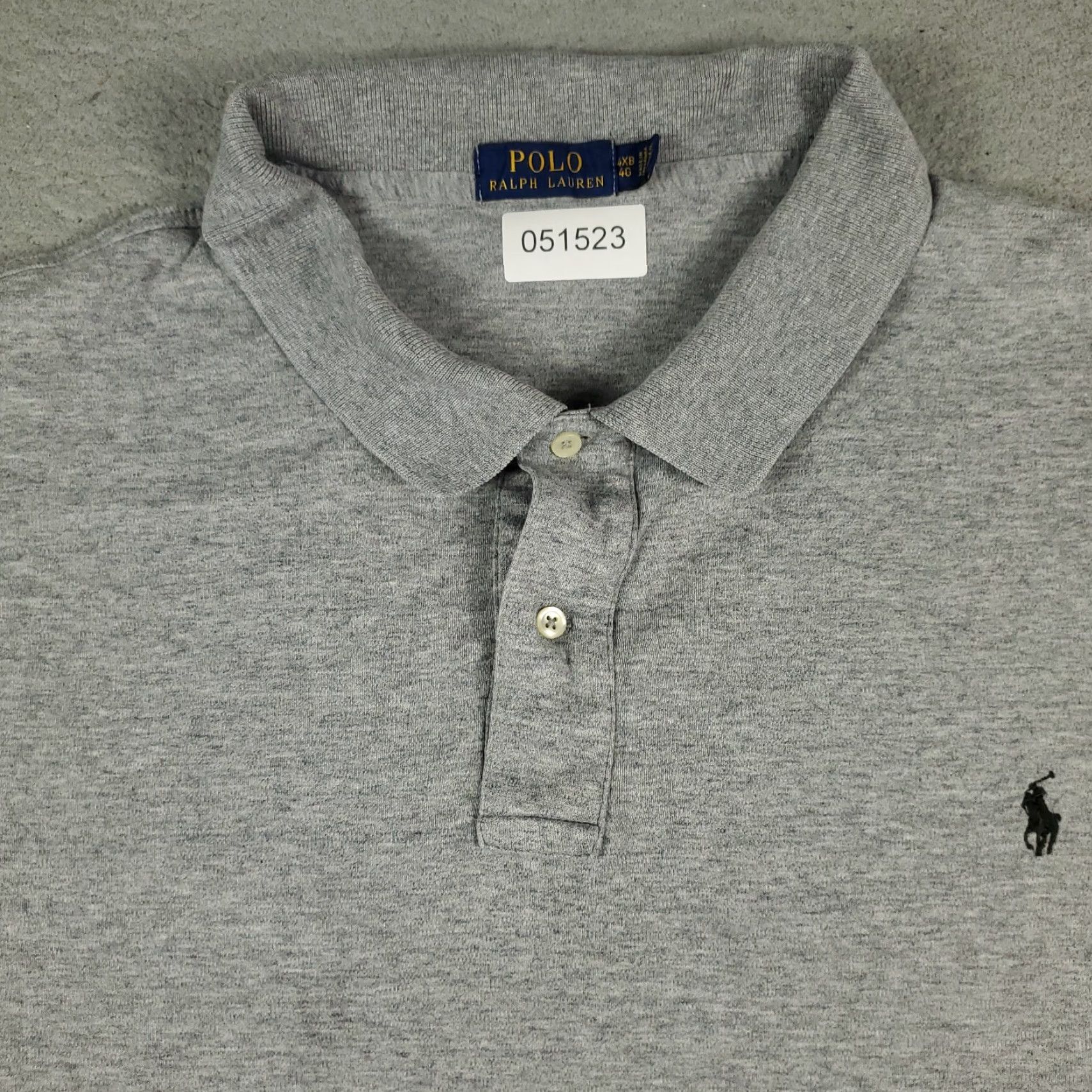 Ralph Lauren Ralph Lauren Polo Shirt Mens Size 4XB Gray Big Pony Casual Short Sleeve Shirt Big & Tall Mens Gray Polo Shirt Size US XXL / EU 58 / 5 - 2 Thumbnail