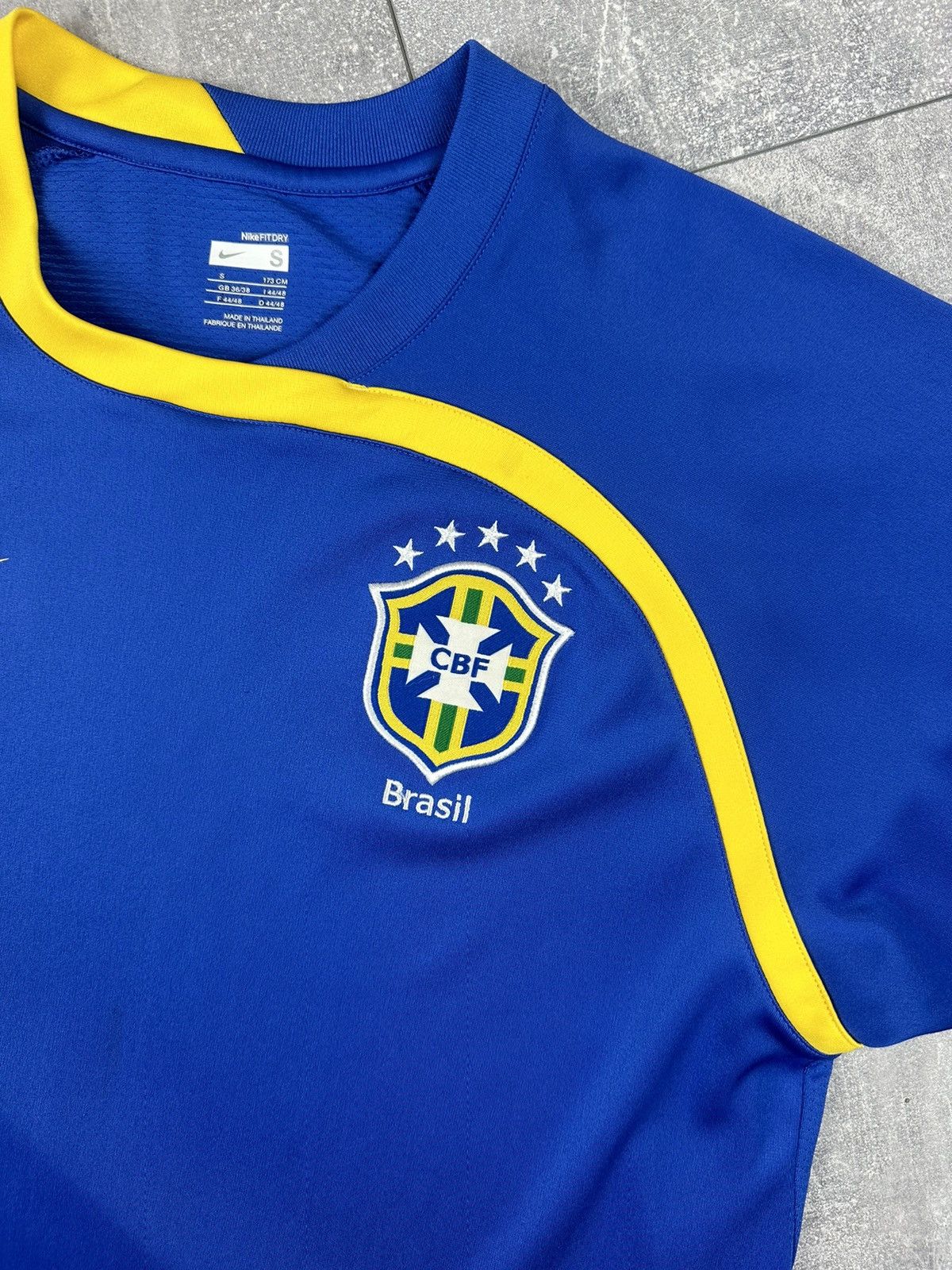 Nike Nike Brazil National Team 2008/09 Training Soccer Jersey Size US S / EU 44-46 / 1 - 2 Thumbnail