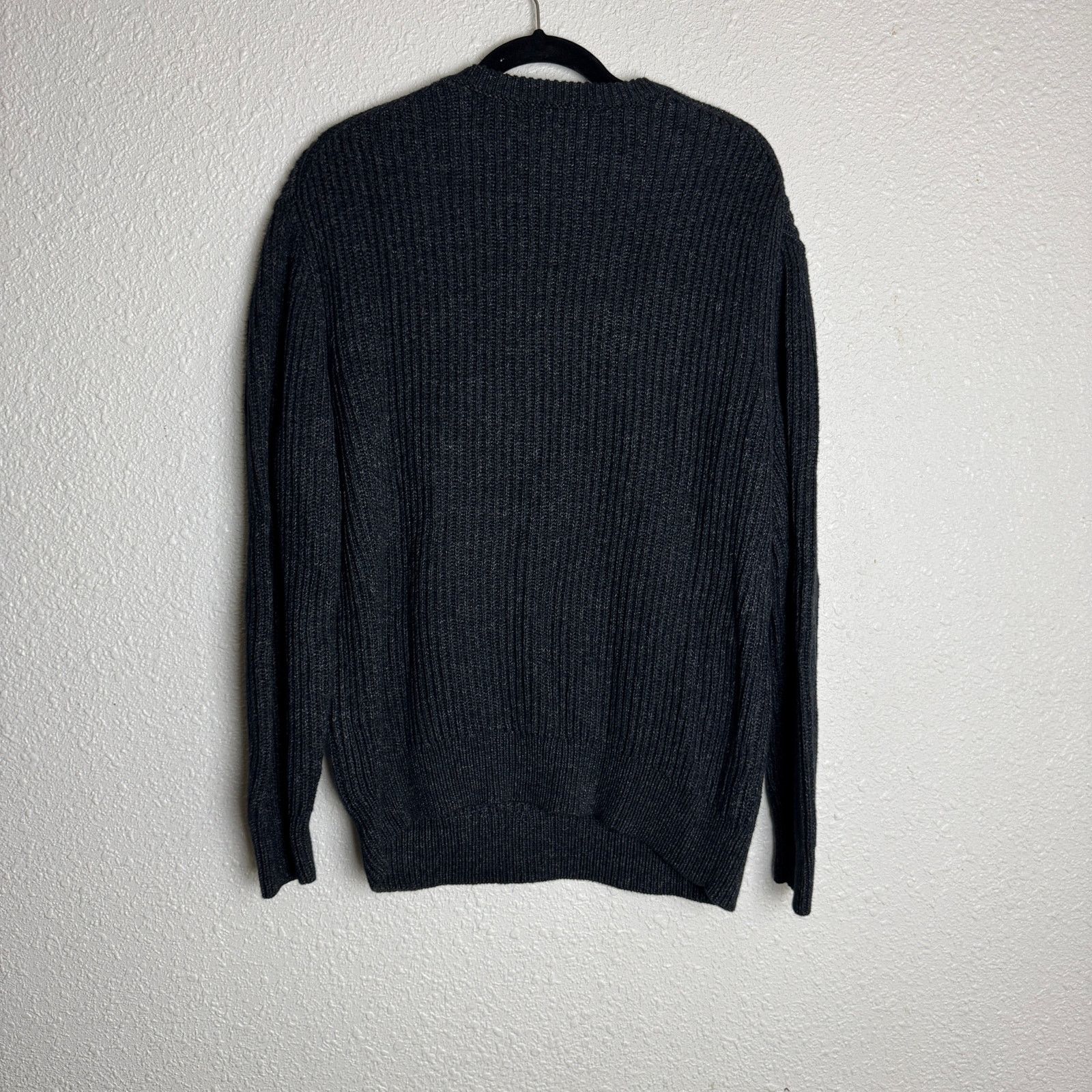 Baldwin BLDWN Grey Knit Sweater %100 Cotton Size Large Size US L / EU 52-54 / 3 - 4 Thumbnail