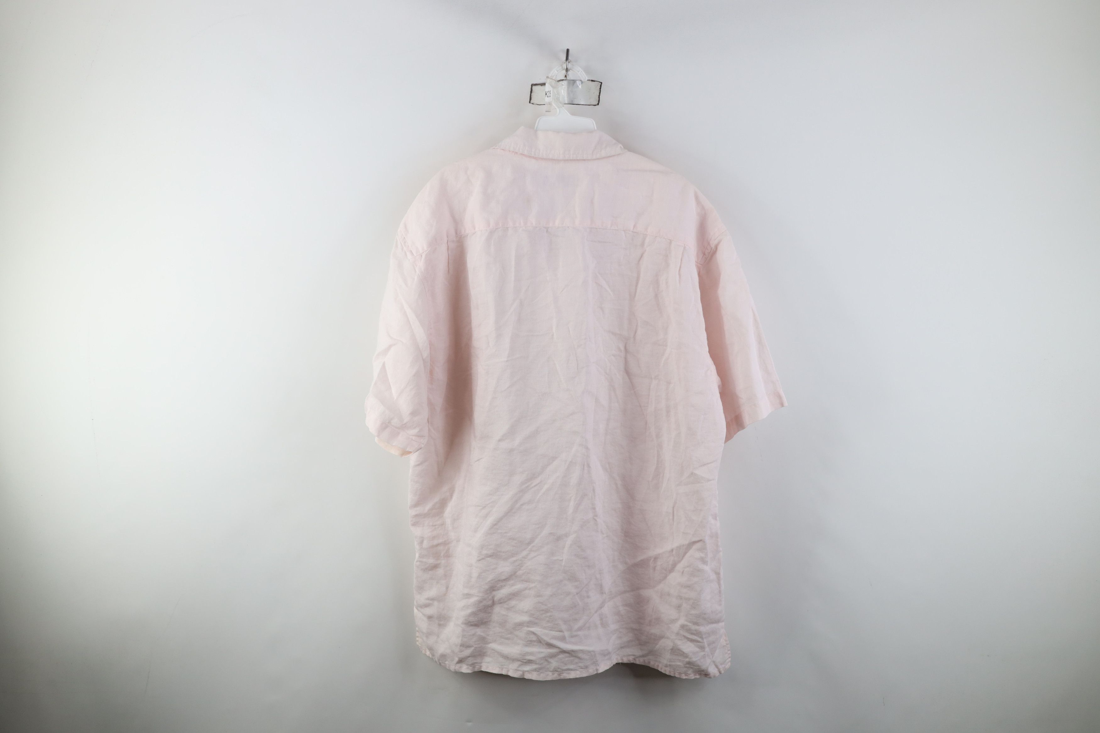 Vintage Vintage Y2K Rockabilly Looped Collar Camp Button Shirt Pink Size US L / EU 52-54 / 3 - 11 Thumbnail