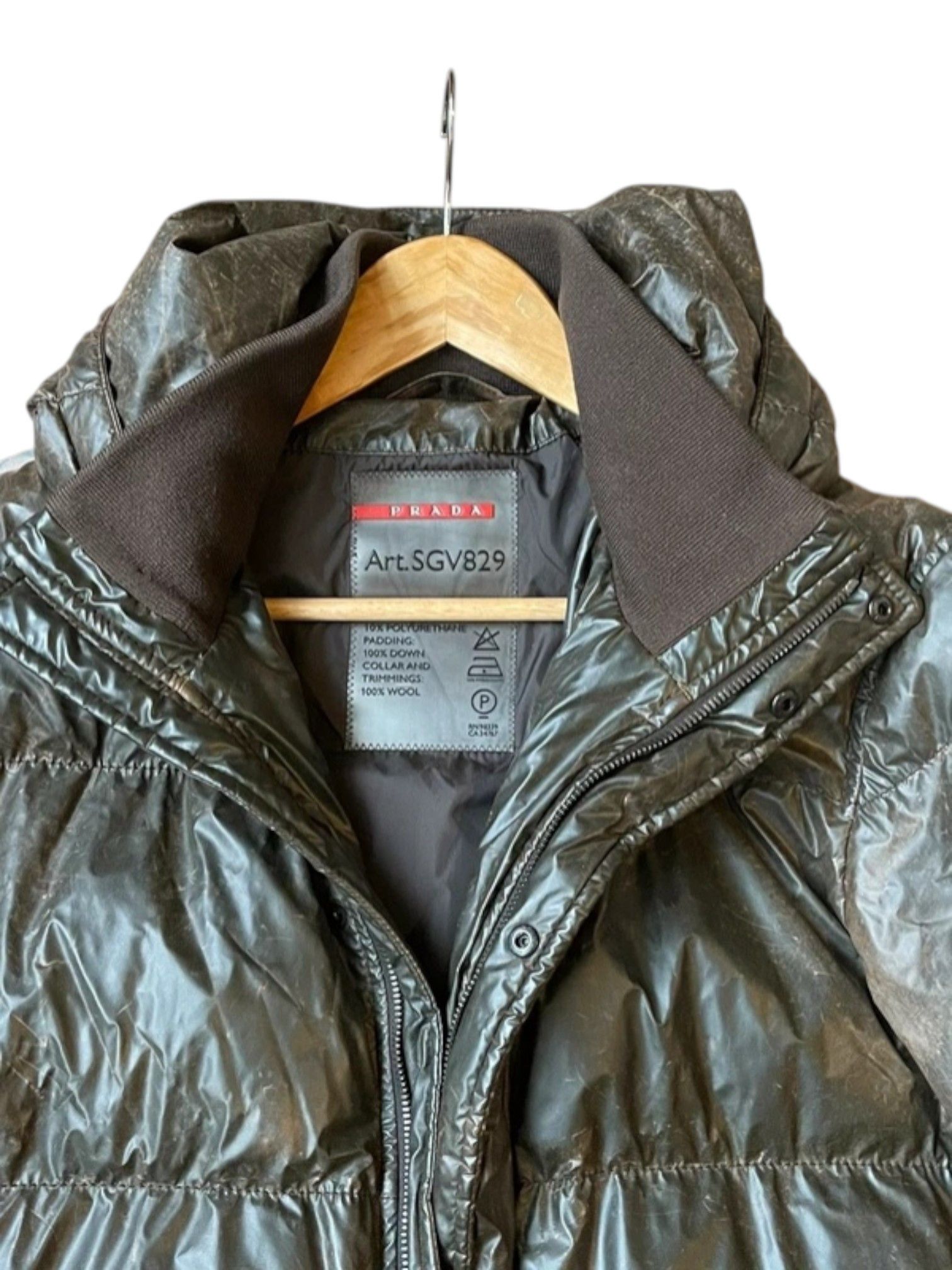 Prada Prada SGV829 Glossy Down Puffer Jacket Size US M / EU 48-50 / 2 - 3 Thumbnail