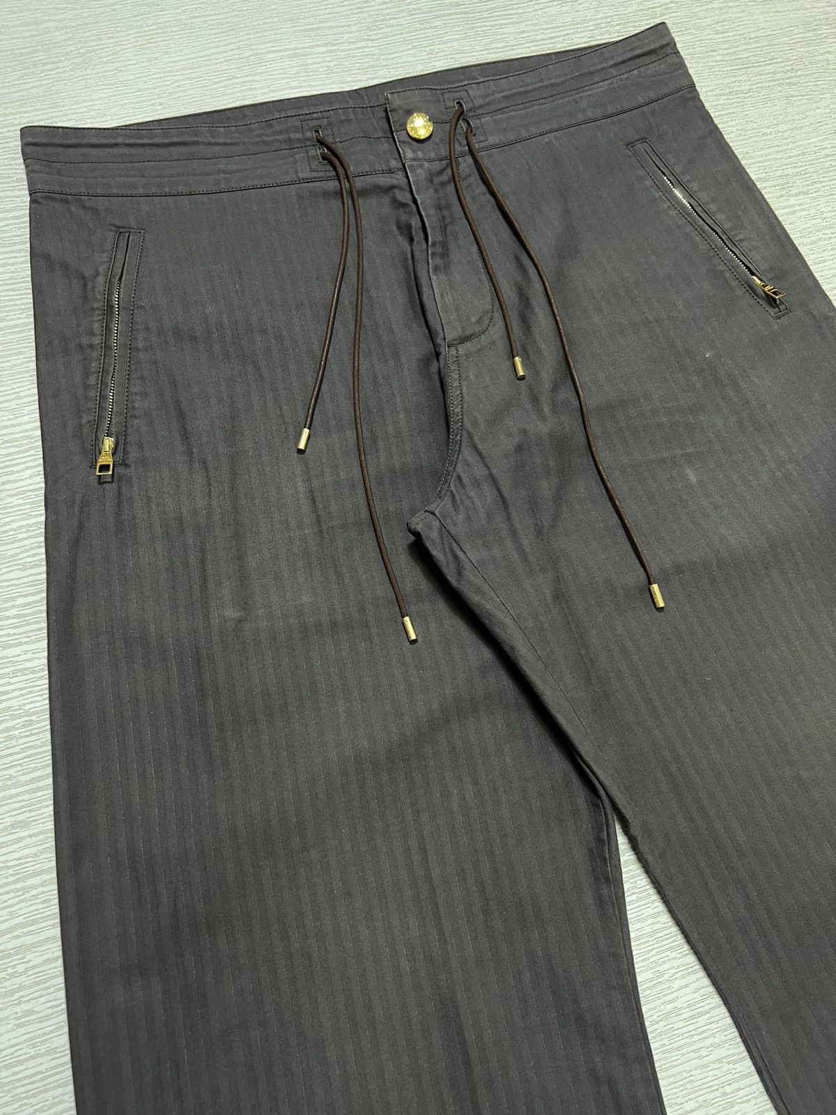 Louis Vuitton Louis Vuitton - Herringbone Stripe Wide Leg Easy Pants Size US 36 / EU 52 - 8 Thumbnail