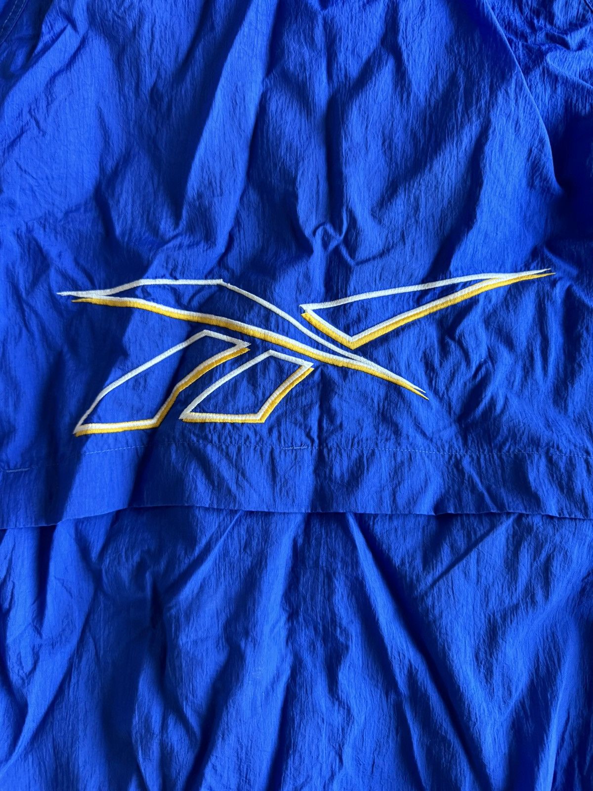 Reebok Vintage 90s Reebok windbreaker track jacket blue Size US L / EU 52-54 / 3 - 2 Thumbnail