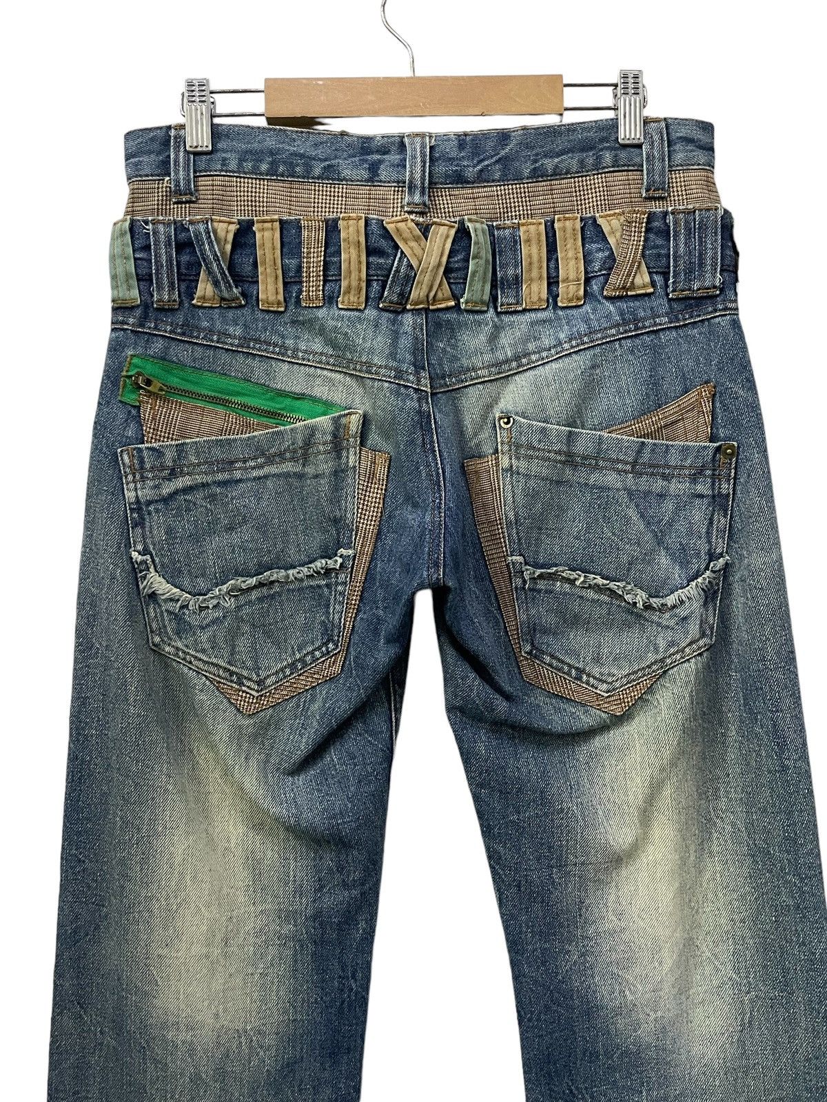 GOSTAR DE FUGA × PPFM × semanticdesign Normanbros japan double waist layered multi pocket jeans Size US 30 / EU 46 - 9 Thumbnail