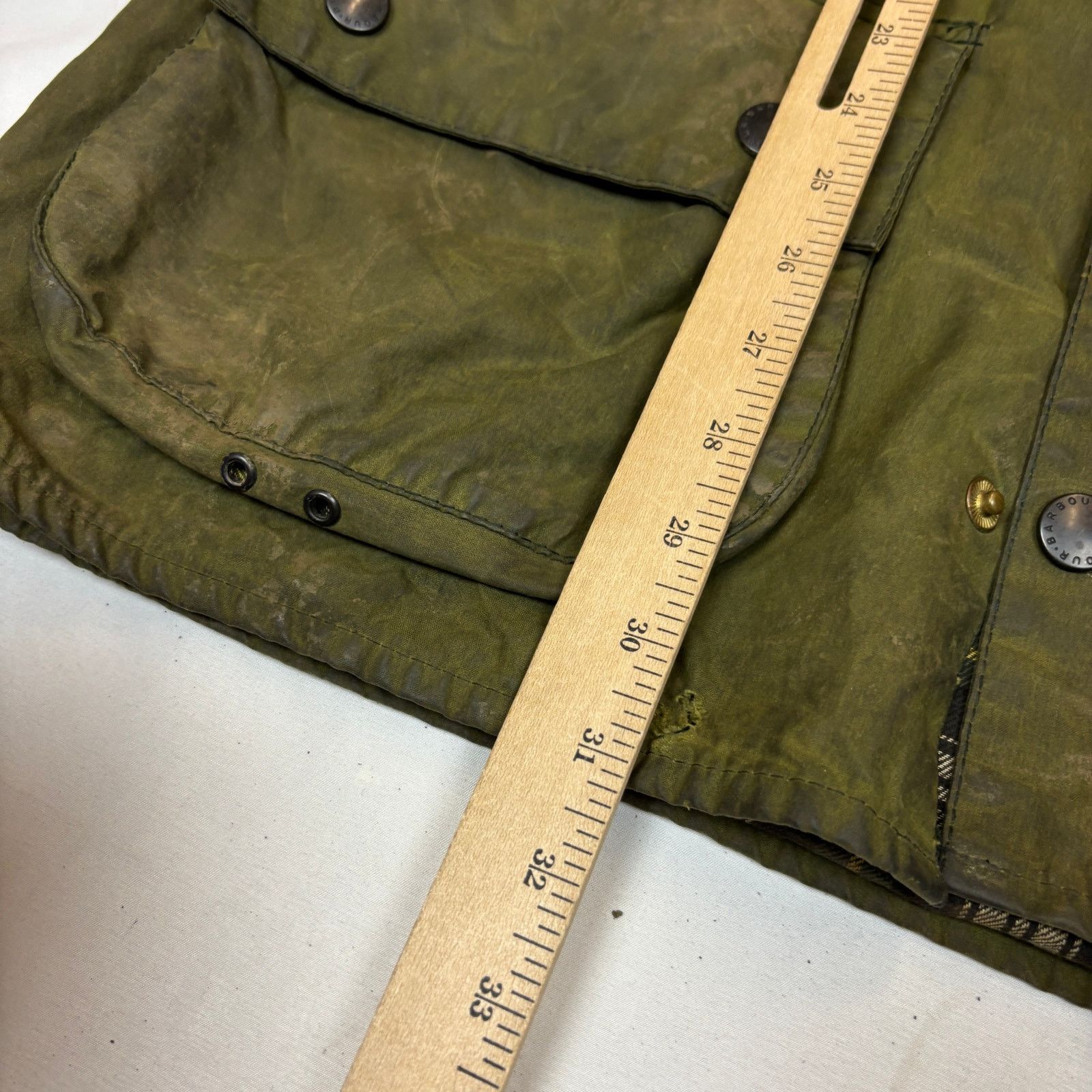 Barbour Barbour Classic Beaufort Waxed Plaid Lined Olive Jacket C40 Size US L / EU 52-54 / 3 - 7 Thumbnail