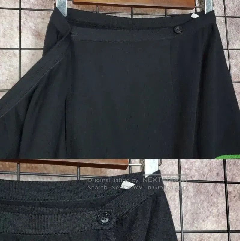 Dior Dior Irregular Black Wool Stripe Skirt . Size 23" - 5 Thumbnail