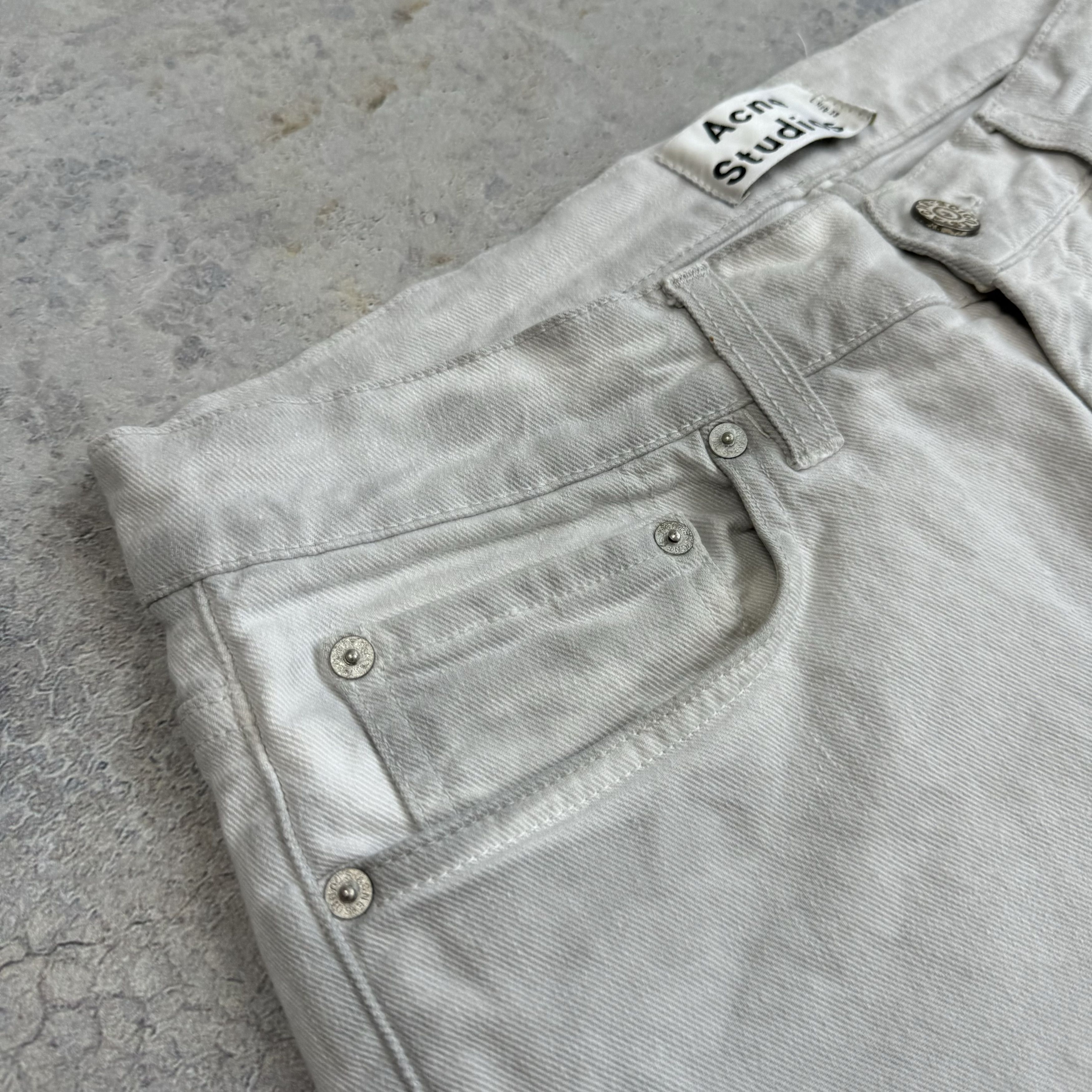 Acne Studios ACNE STUDIOS ACE KANE BURNISHED DENIM JEANS SIZE 32x32 Size US 36 / EU 52 - 6 Thumbnail