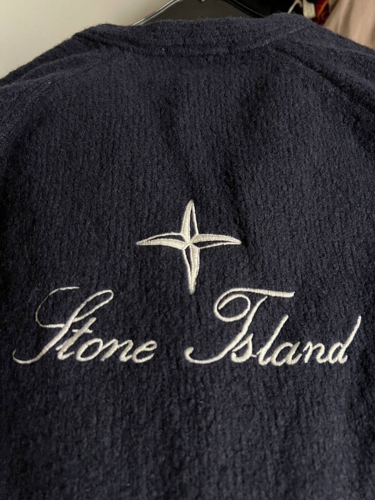 Stone Island Stone Island Knitwear Boucle Cardigan Oversized V neck Sz XL Size US XL / EU 56 / 4 - 2 Thumbnail