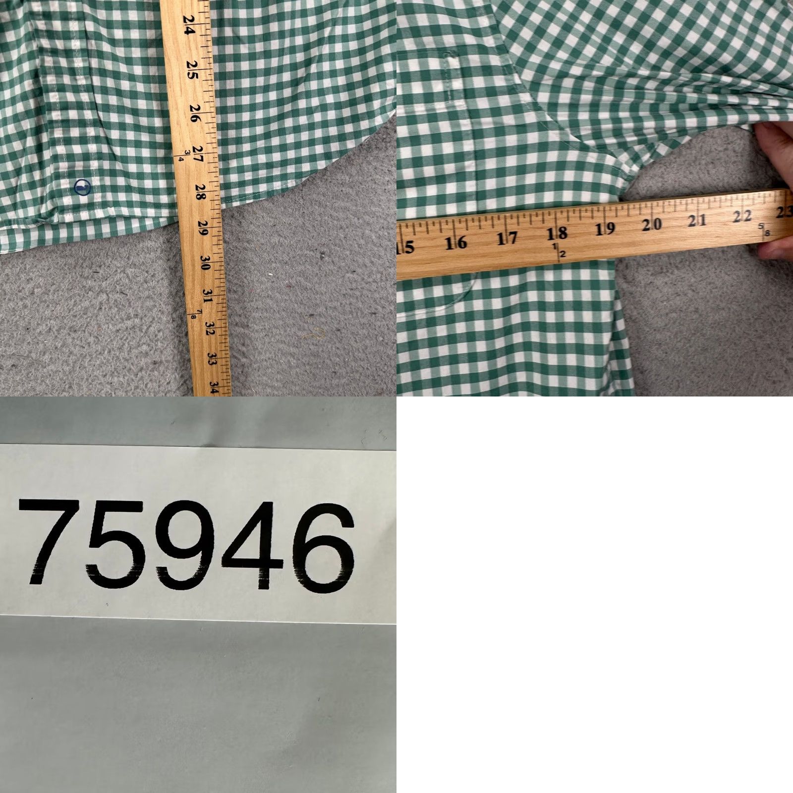 Vineyard Vines Vineyard Vines Button-Down Shirt Mens Small Green Check Brrr On The Go Stretch Size US S / EU 44-46 / 1 - 8 Thumbnail