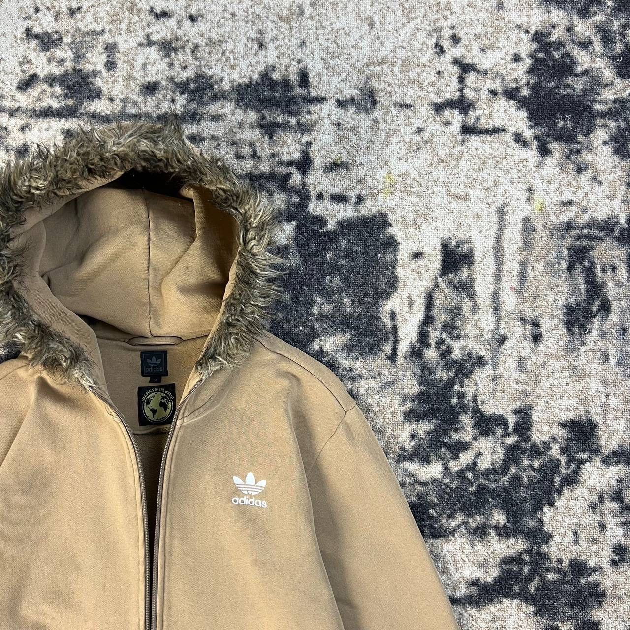 Adidas Adidas Fur Vintage Y2K Mini Logo Zip Up Hoodie Size US M / EU 48-50 / 2 - 2 Thumbnail