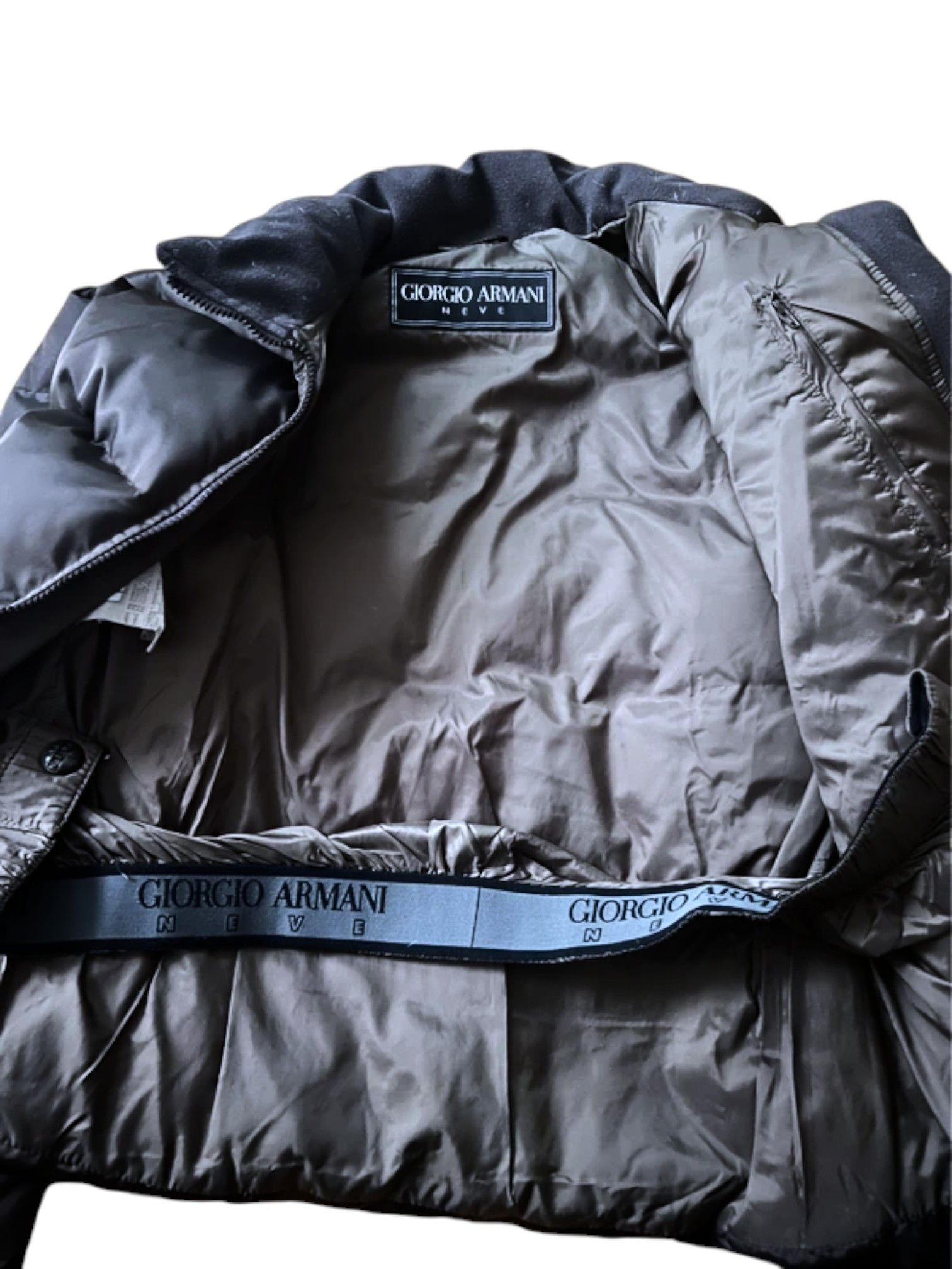 Giorgio Armani Giorgio Armani Neve Brown Down Puffer Jacket, Late 1990s Size US L / EU 52-54 / 3 - 5 Thumbnail