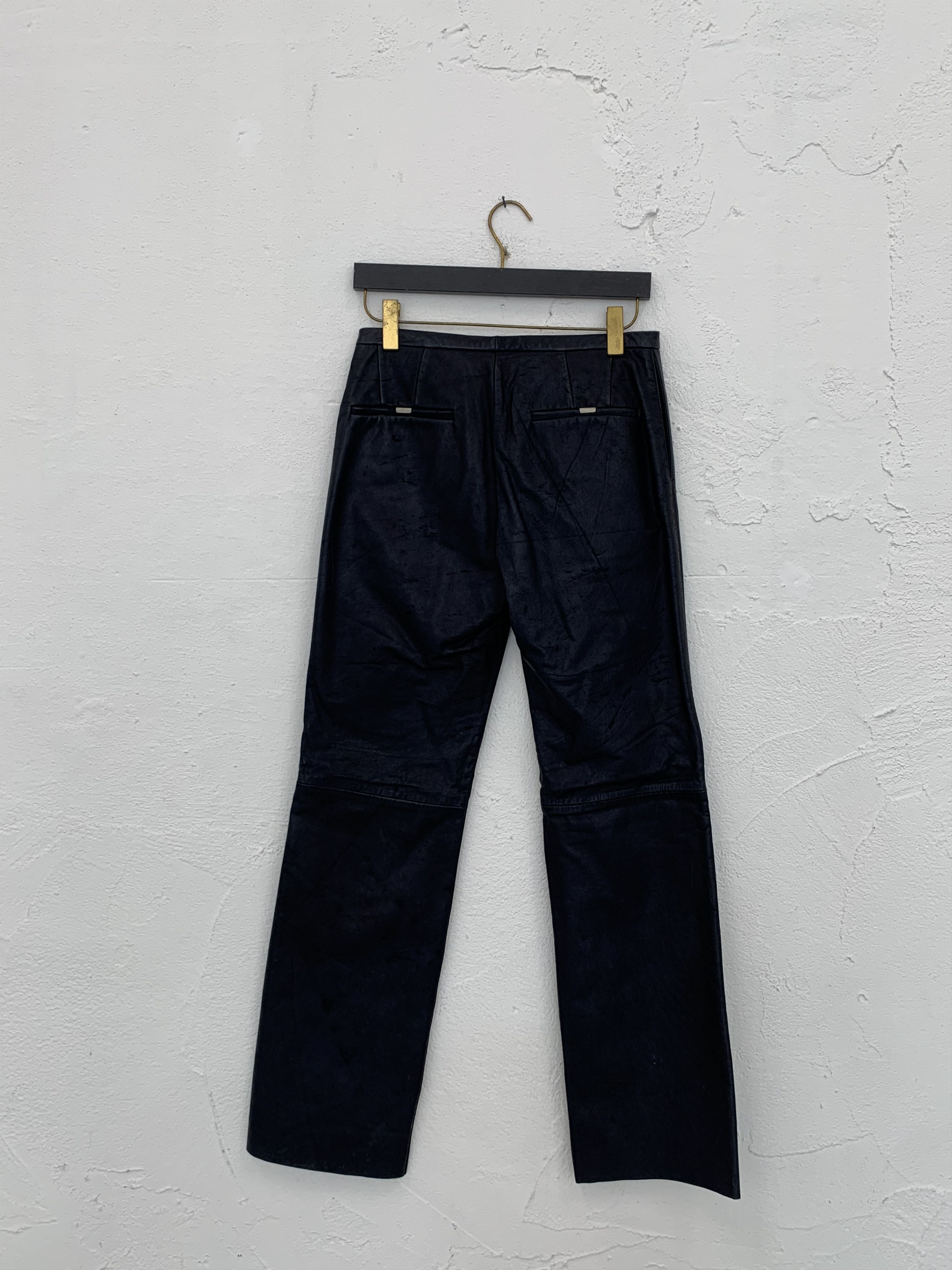 Carol Christian Poell CAROL CHRISTIAN POELL MALE FALL 2000 2001 LEATHER PANTS Size US 32 / EU 48 - 8 Thumbnail