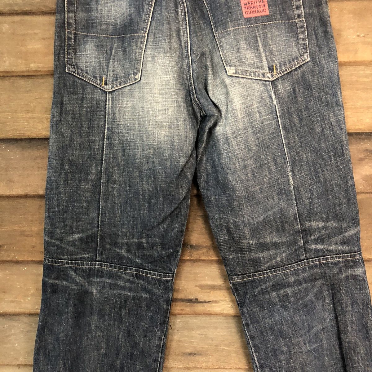 Marithe + Francois Girbaud DL Marithe Francois Girbaund faded Black Denim Pants #7317 Size US 31 - 16 Thumbnail