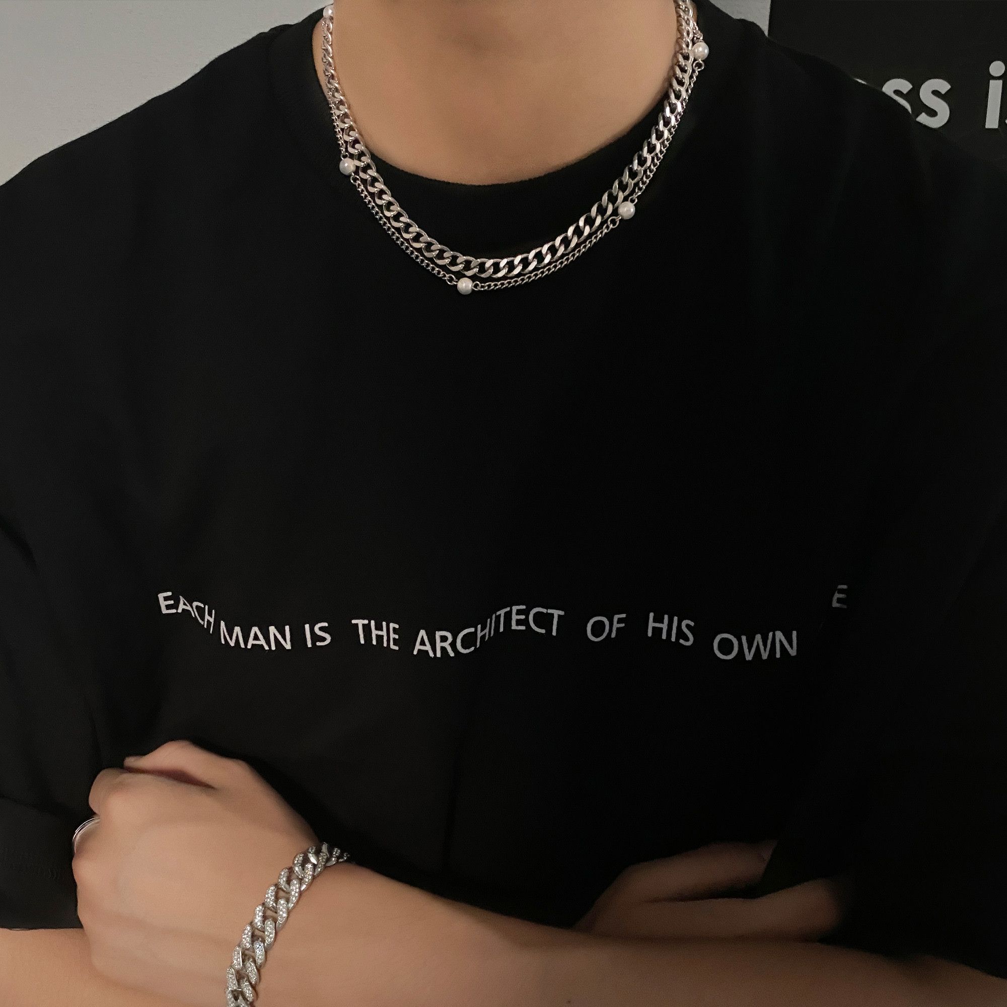 Other New Trend STEAL! Y2K Chains Necklace Chain Size ONE SIZE - 1 Thumbnail