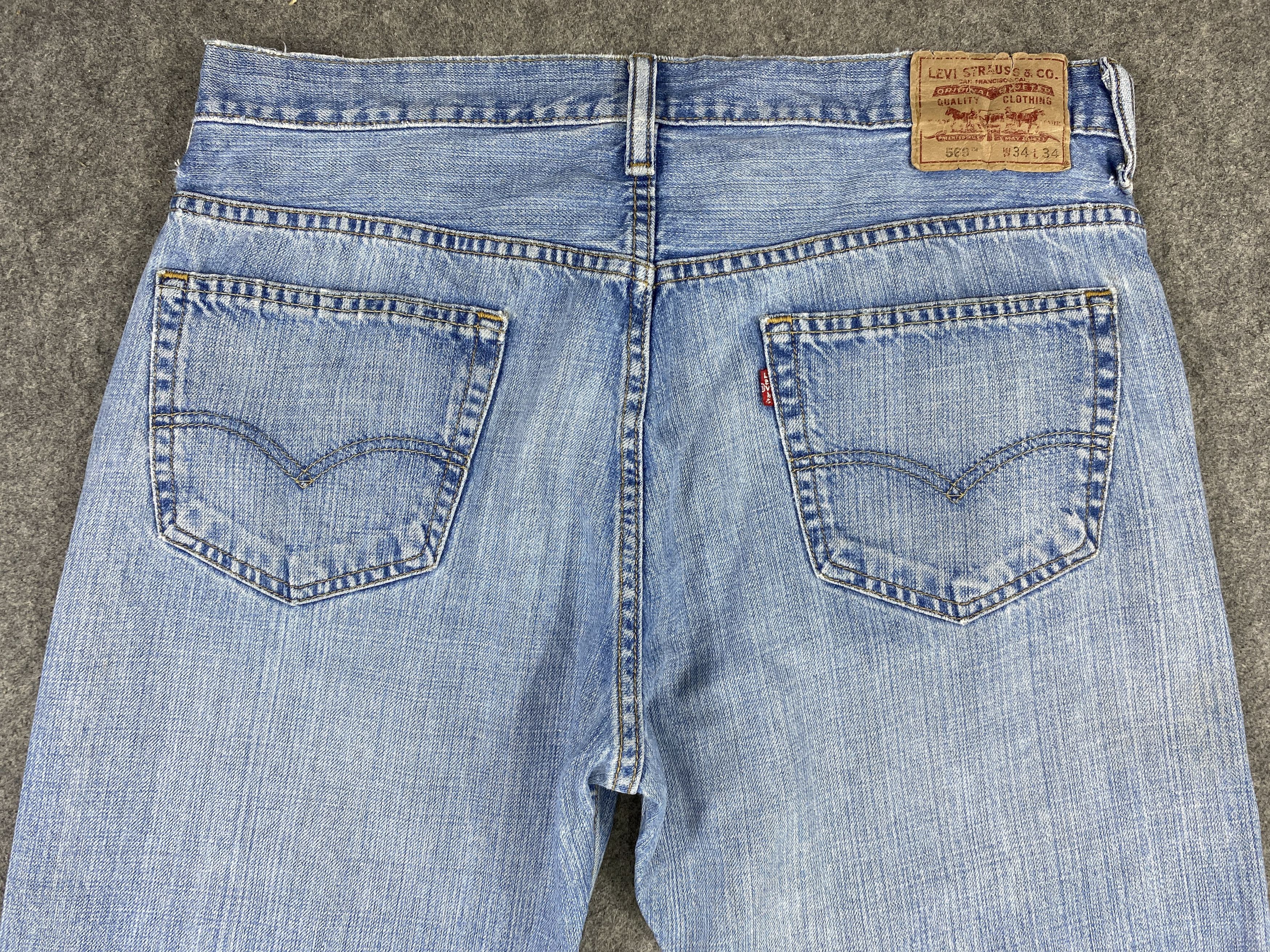 Levi's Blue Wash Vintage Levi's 569 36x32.5 Denim -JN2103 Size US 36 / EU 52 - 4 Thumbnail