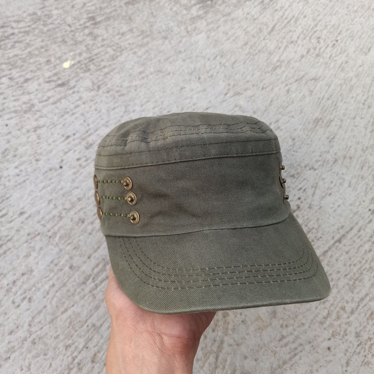 Unsound Rags Army green cadet hat. Unique design Size ONE SIZE - 12 Thumbnail