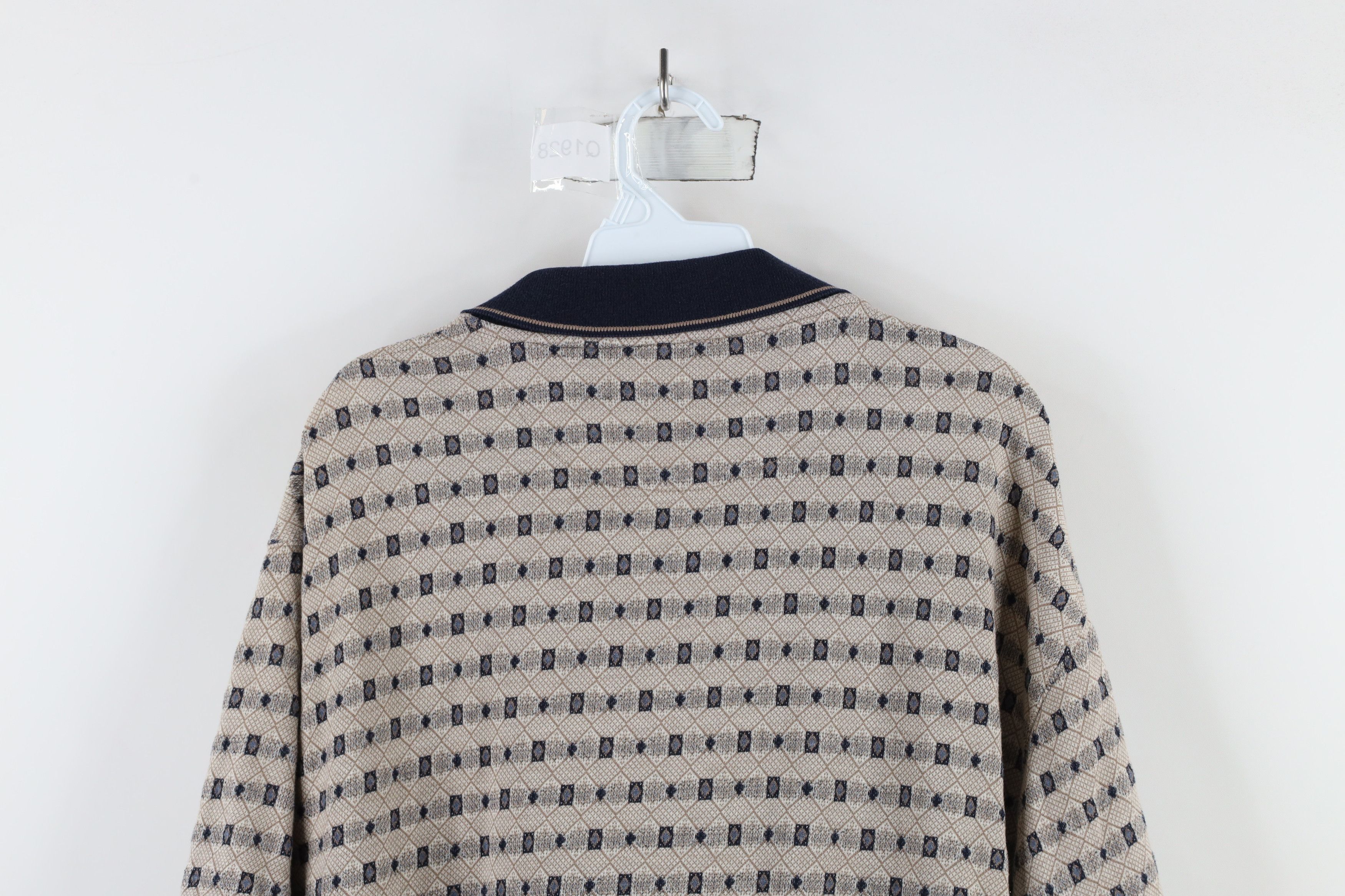 Vintage Vintage 90s Streetwear Diamond Knit Collared Polo Shirt Size US XL / EU 56 / 4 - 10 Thumbnail