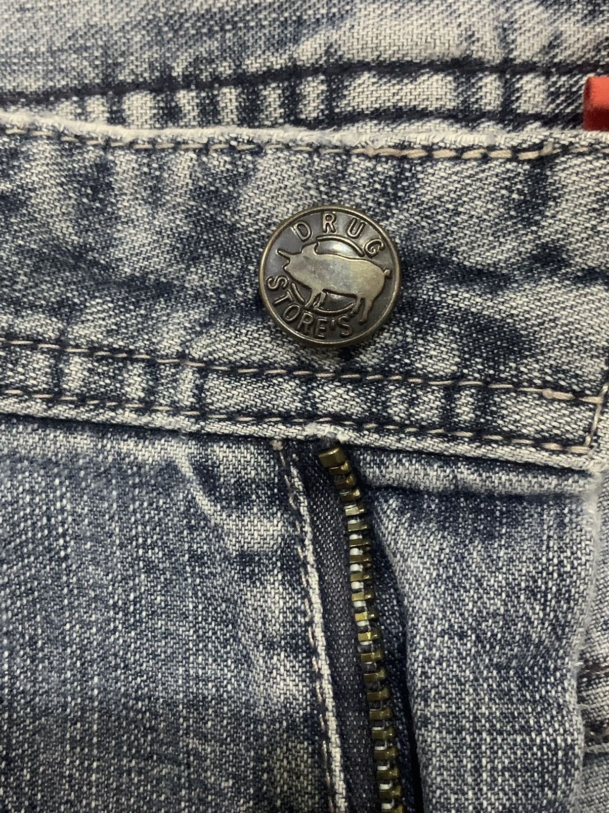 If Six Was Nine × Japanese Brand × Le Grande Bleu (L.G.B.) Vintage Punk Drug Store Bondage Jeans Size US 33 - 4 Thumbnail