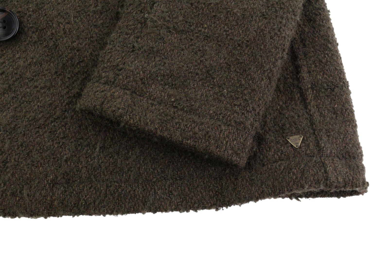 Maison Scotch XL Brown Wool Blend Buttoned Unlined Mid-Length Coat 86464 Size XL / US 12-14 / IT 48-50 - 6 Thumbnail