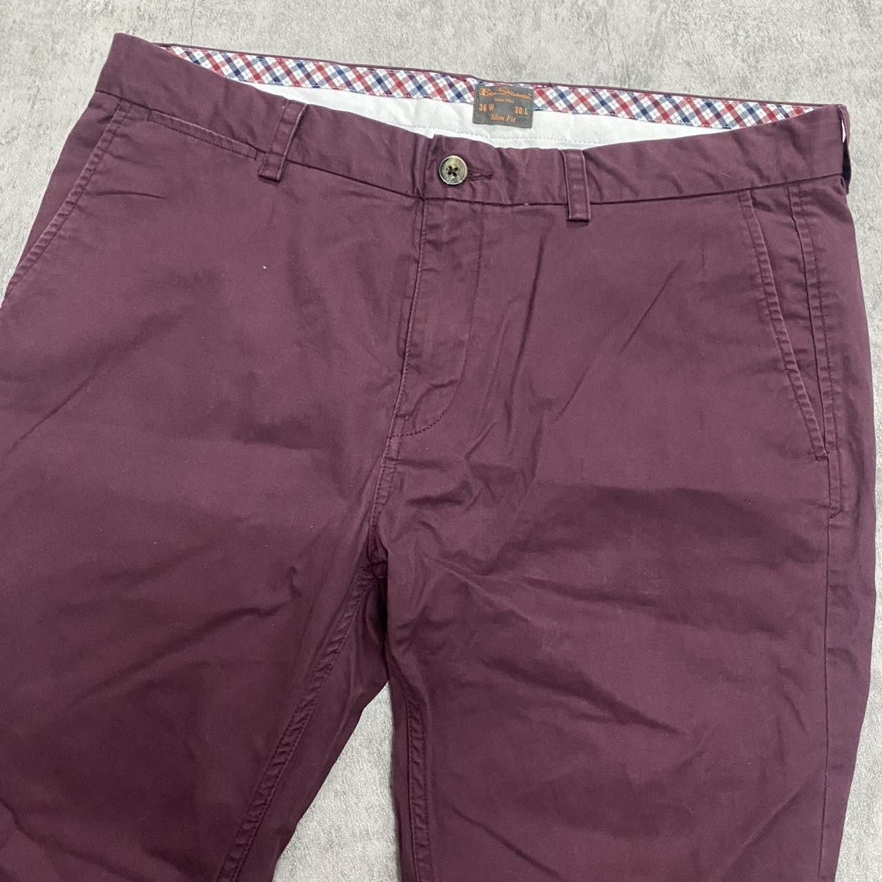 Ben Sherman Burgundy Ben Sherman chino trousers #mensfashion elegant Size US 36 / EU 52 - 4 Thumbnail