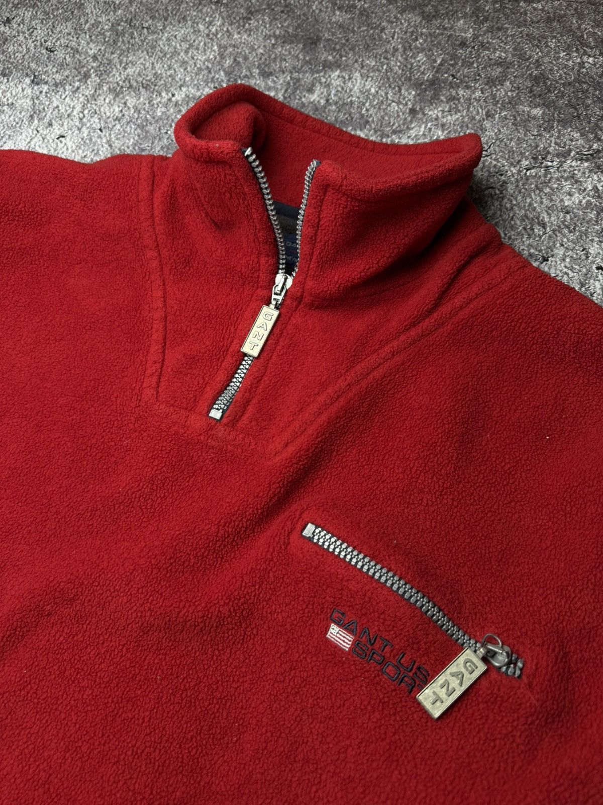 Gant × Vintage gant usa sport vintage fleece sweatshirt 1/3 zip Size US XL / EU 56 / 4 - 1 Thumbnail