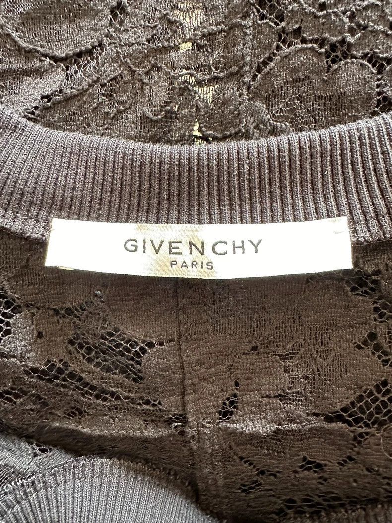 Givenchy Givenchy Black Women's Lace Cut-out Knitwear with Shoulder Size XS / US 0-2 / IT 36-38 - 5 Thumbnail