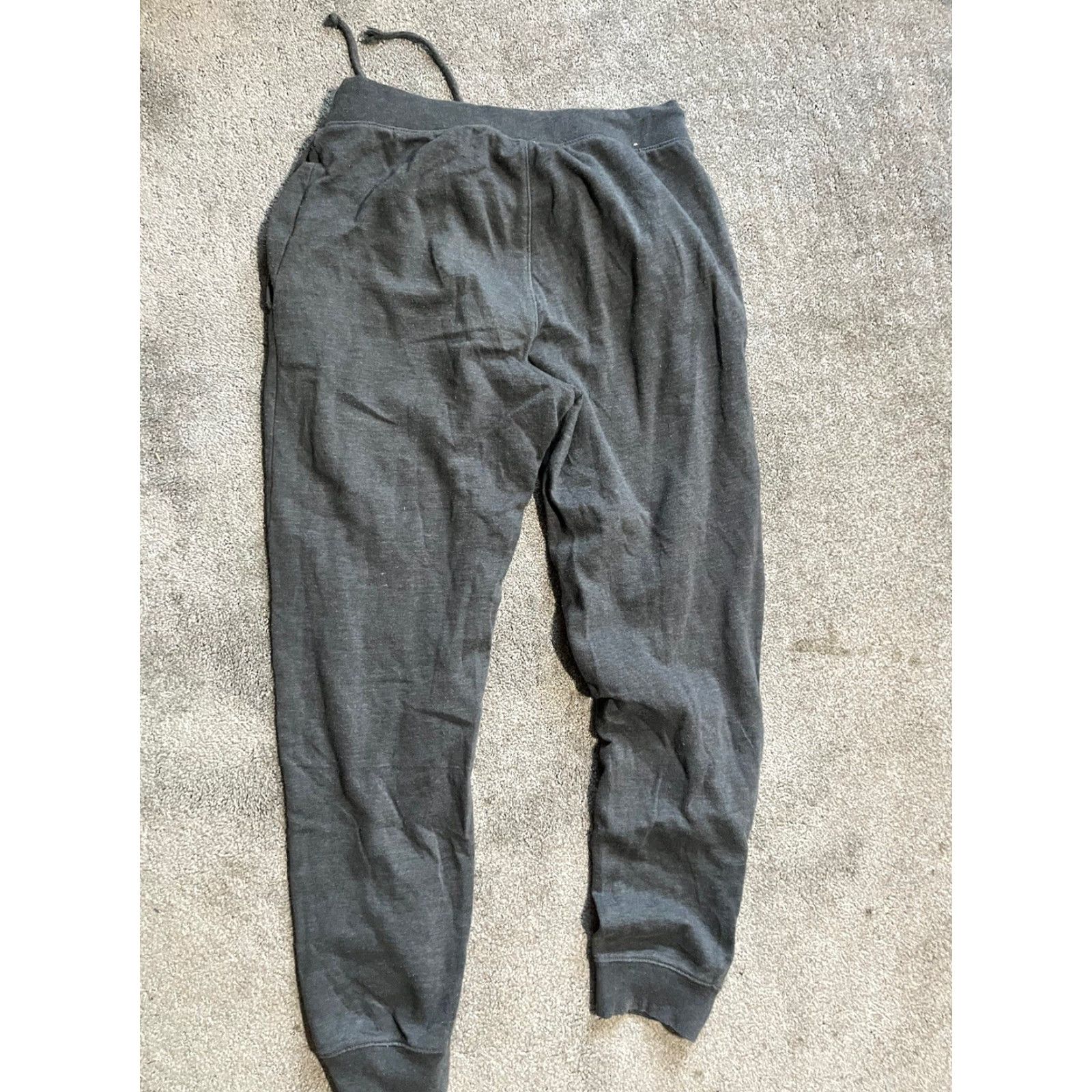 Vintage Aéropostale Sweatpants Women Small Dark Gray Elastic Waist Drawstring Solid Modern Casual Size 28" / US 6 / IT 42 - 3 Thumbnail