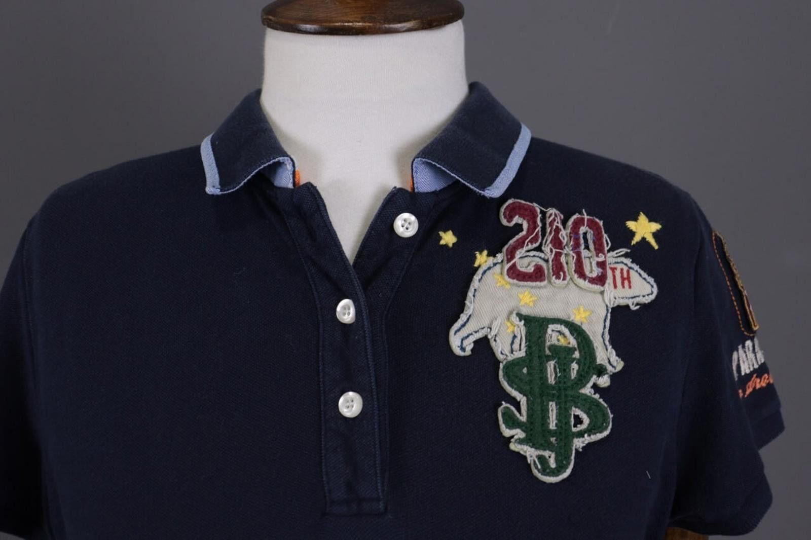 Parajumpers Parajumpers Slim FitBlue Big Back Polo Shirt Size XL Size XL / US 12-14 / IT 48-50 - 4 Thumbnail