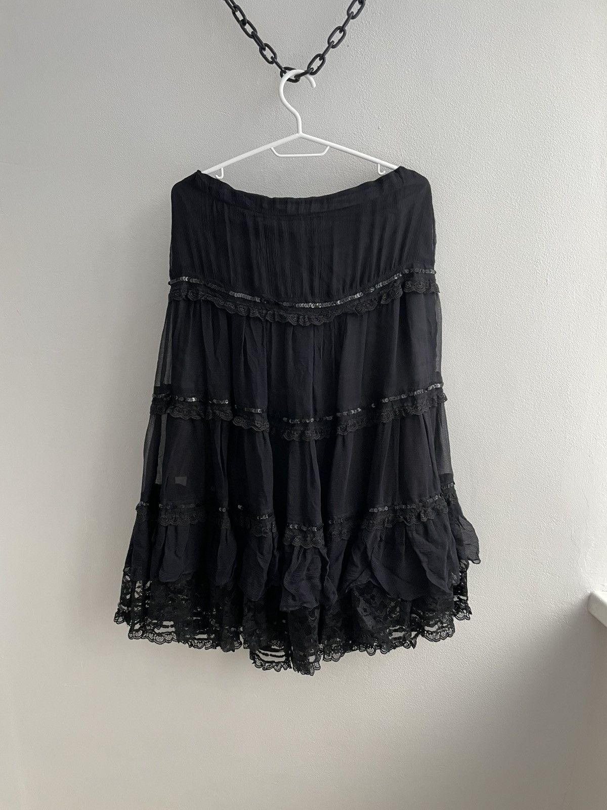 Versace Versace Silk Skirt Luxury 90s Y2K Versace Jeans Couture Size 26" / US 2 / IT 38 - 9 Thumbnail