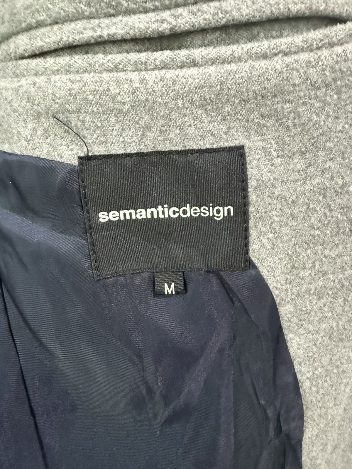 semanticdesign Semantic Design Minimal Grey Wool Single Breasted Overcoat Size M / US 6-8 / IT 42-44 - 9 Thumbnail