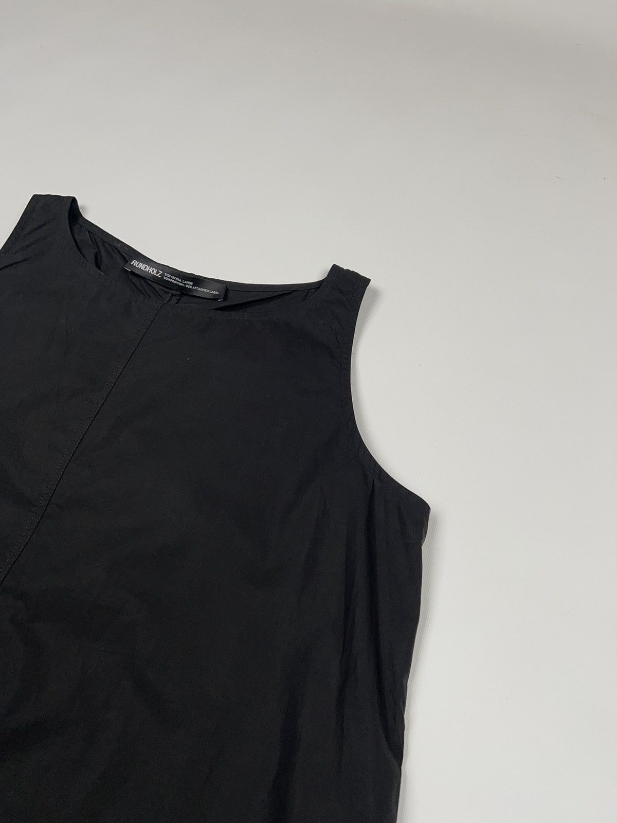 Rundholz Rundholz Black Tank Top Tee Sleeveless Vest Size XL / US 12-14 / IT 48-50 - 4 Thumbnail