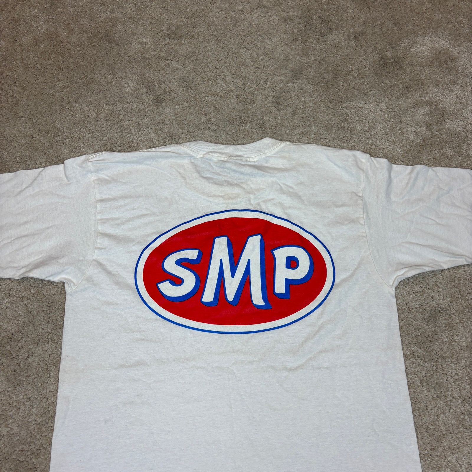 Vintage Vintage 90s SMP Skateboarding STP Parody Logo T Shirt M Size US M / EU 48-50 / 2 - 4 Thumbnail