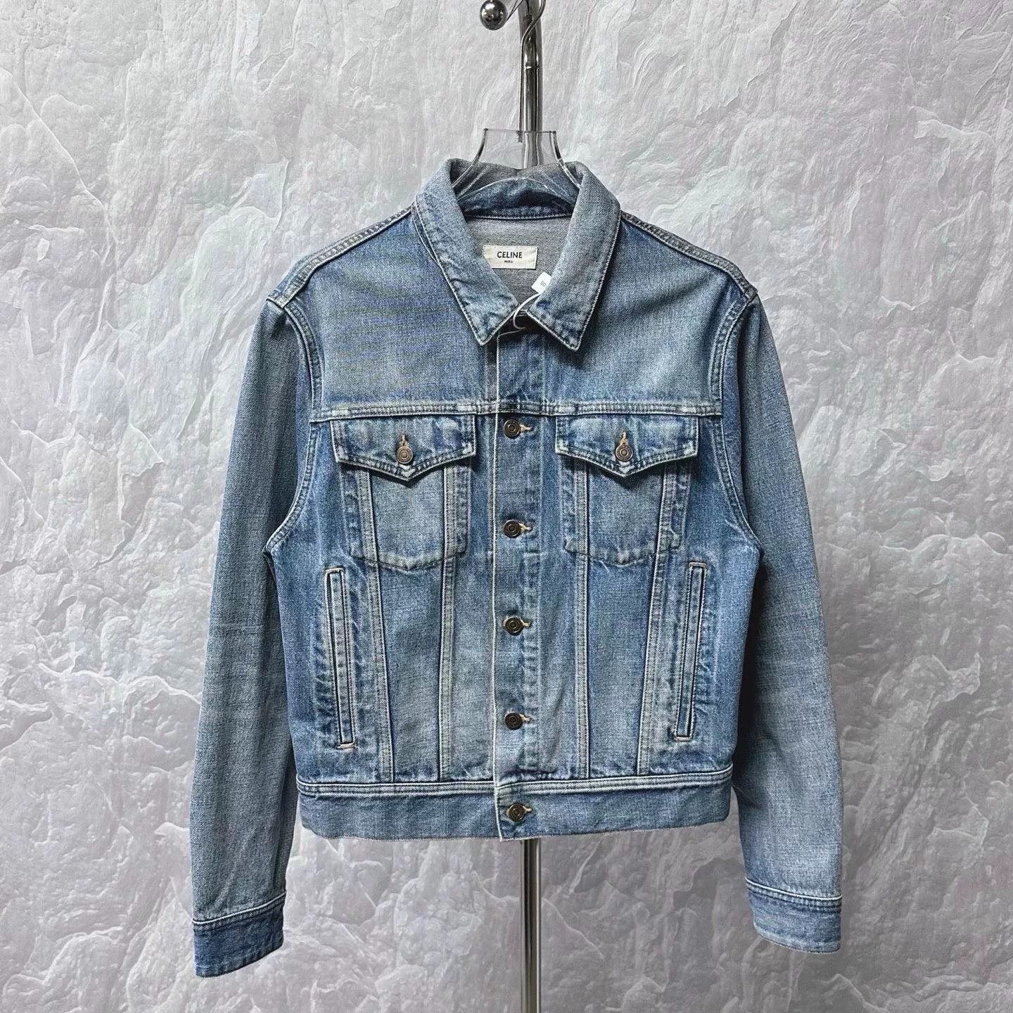 Celine celine pocket washed denim jacket xs Size XS / US 0-2 / IT 36-38 - 1 Thumbnail