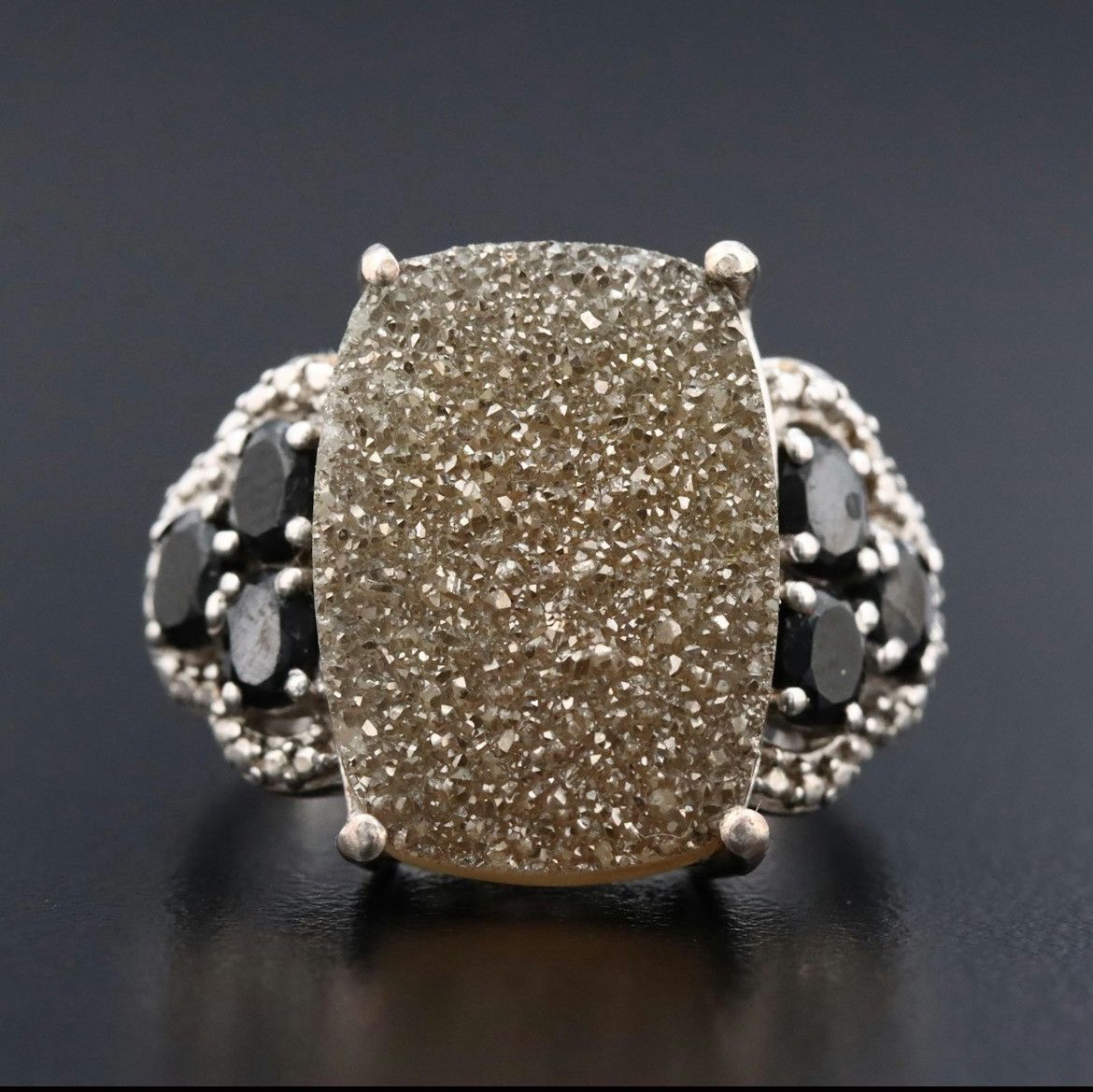 Other Sterling Druzy & Cubic Zirconia Ring – Size 8.0 Size ONE SIZE - 1 Thumbnail