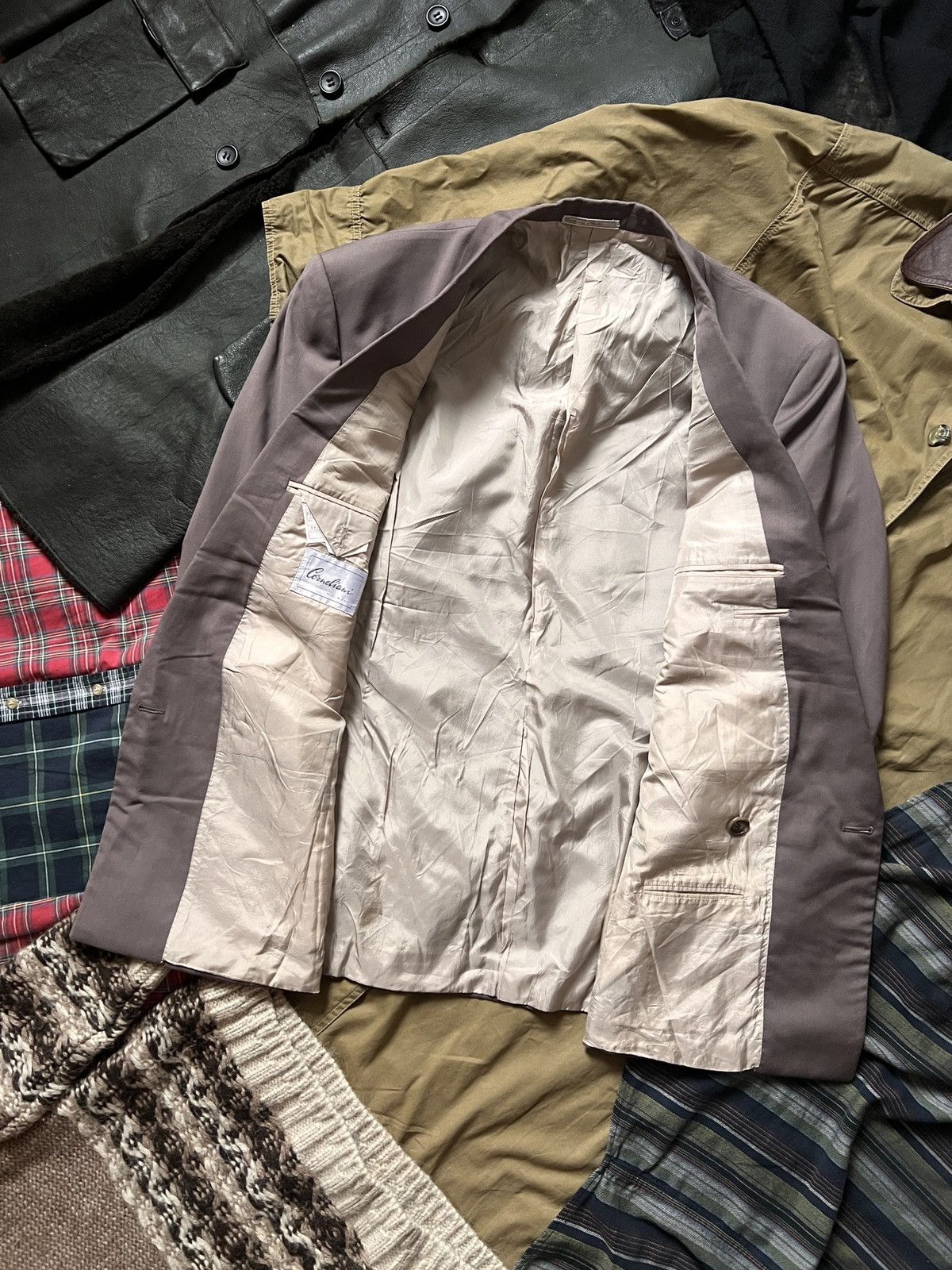 Corneliani Vintage Double Breasted Corneliani Wool Blazer Size 50L - 9 Thumbnail