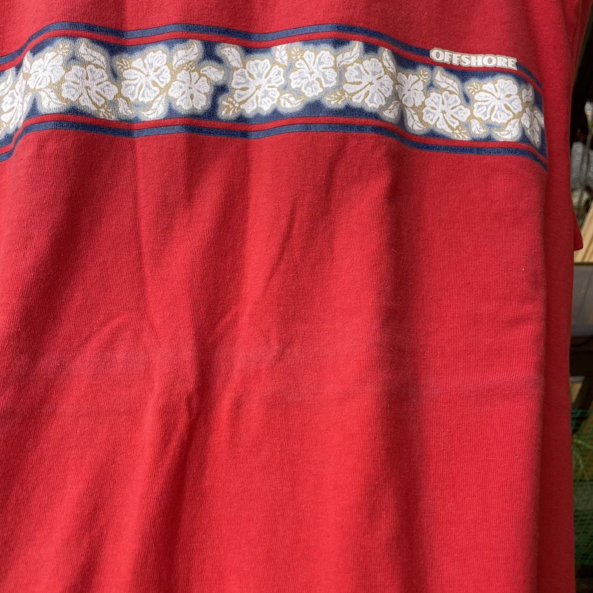 Vintage 🔥Vintage 90s Off Shore Hawaiian Motive Flower Surfing Tee Size US M / EU 48-50 / 2 - 8 Thumbnail