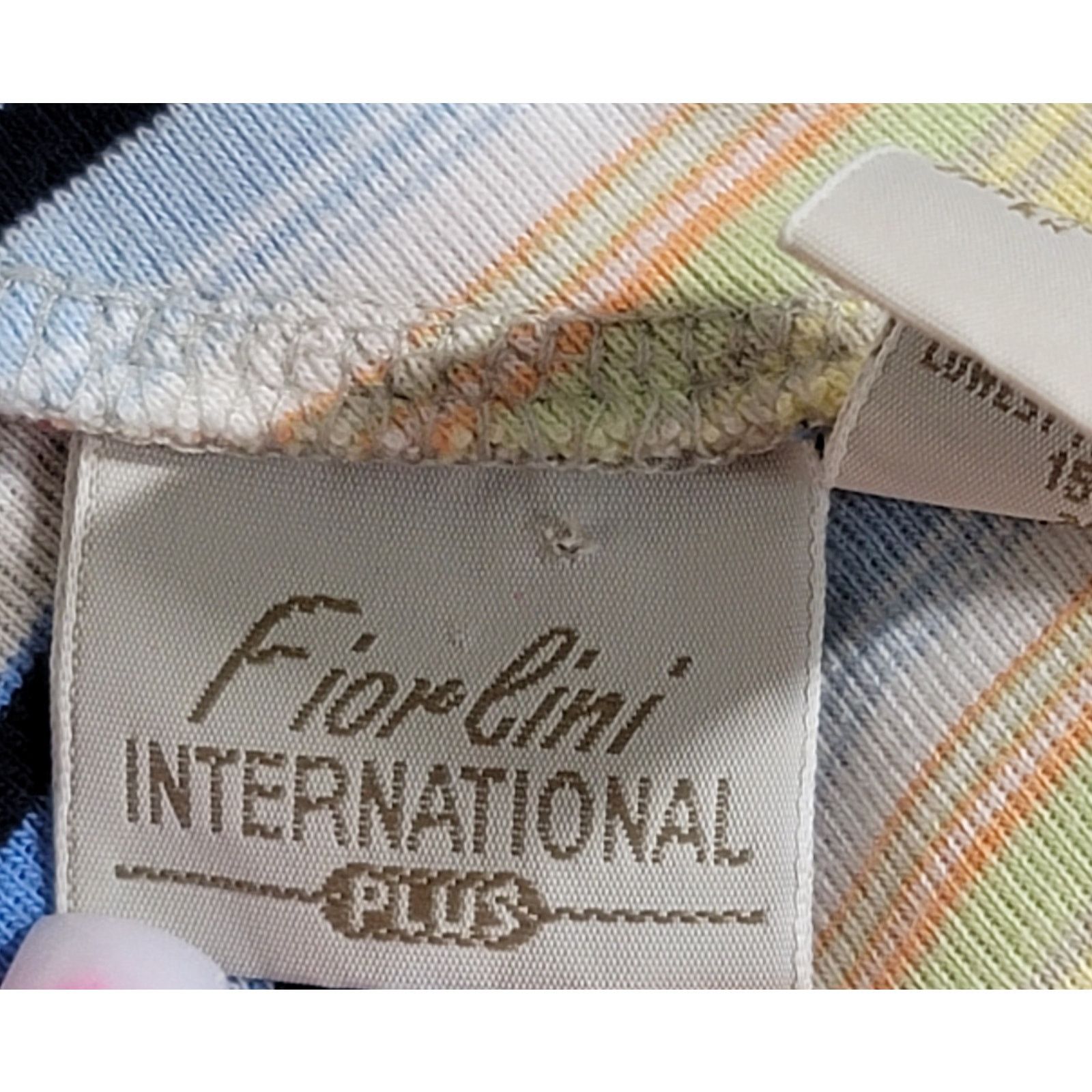Other Fiorlini International Multicolor Striped Top 18W 20W Plus Size XXL / US 16-18 / IT 52-54 - 3 Thumbnail