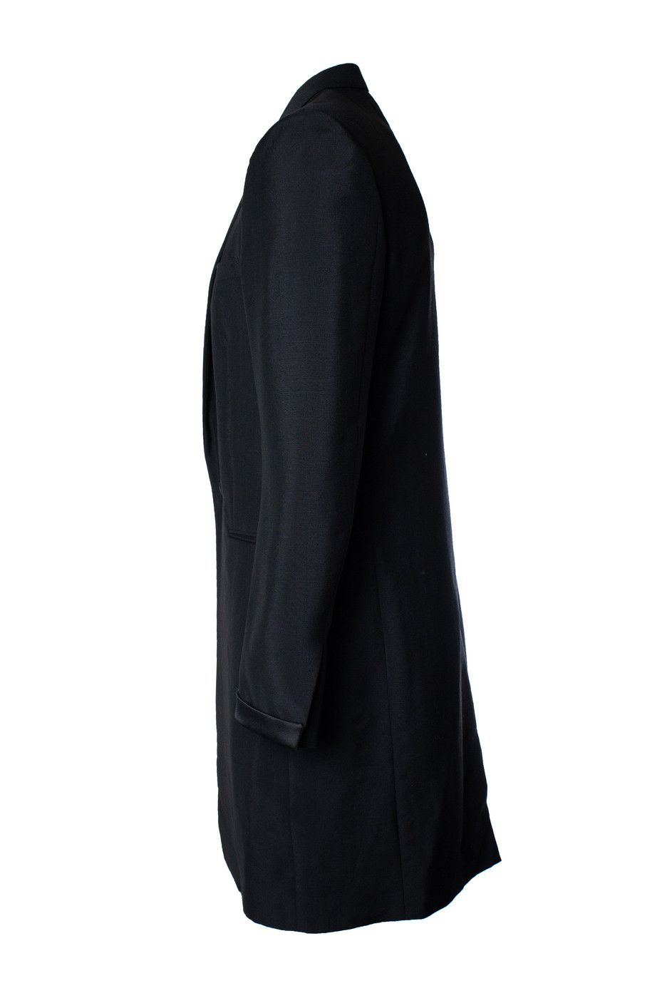 Saint Laurent Paris Saint Laurent, black blazer coat with shiny revert Size US XL / EU 56 / 4 - 3 Thumbnail