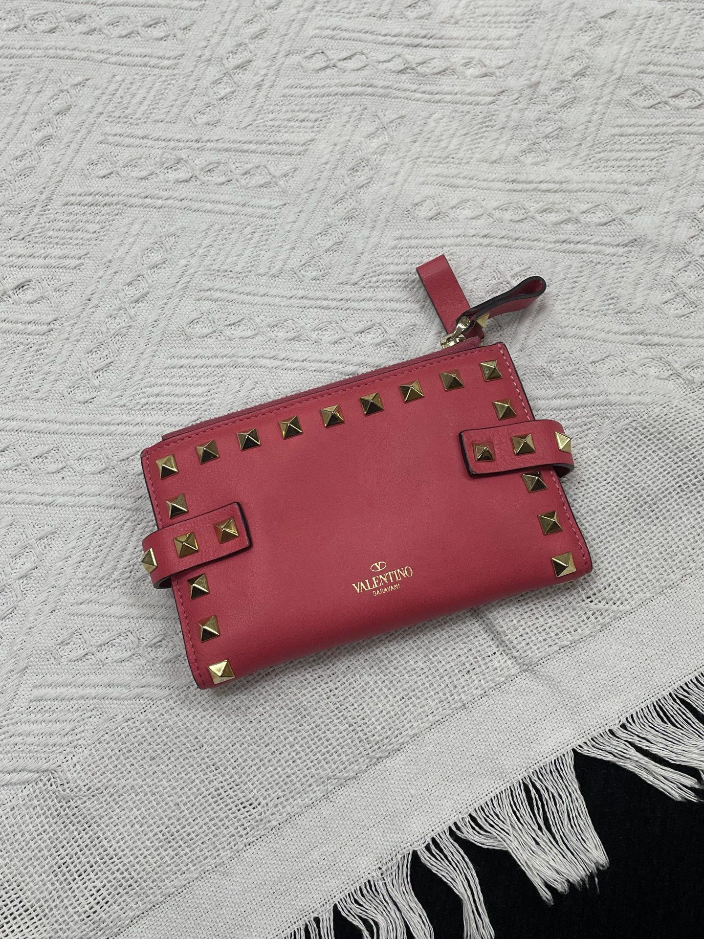 Valentino Valentino Pink Studded Wallet Size ONE SIZE - 1 Thumbnail