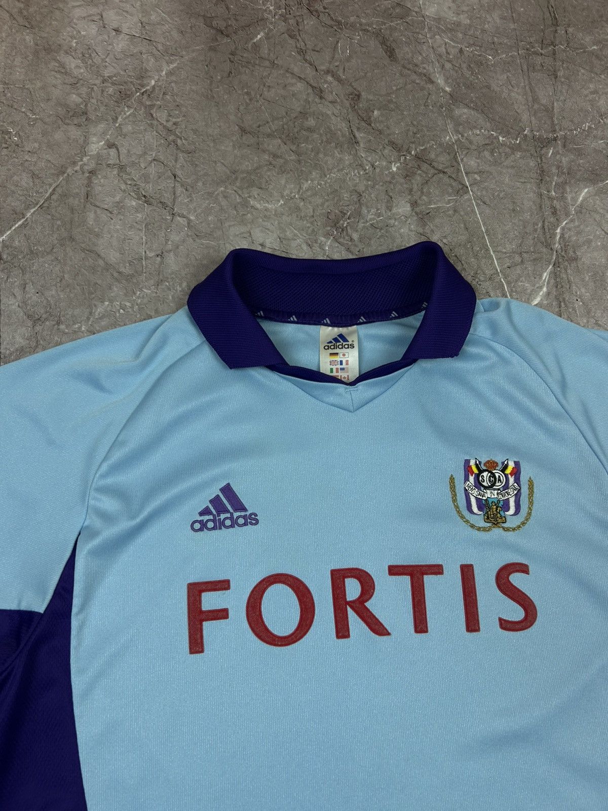 Adidas Anderlecht football Shirt 2000 Soccer Adidas Jersey Trikot Size US L / EU 52-54 / 3 - 6 Thumbnail