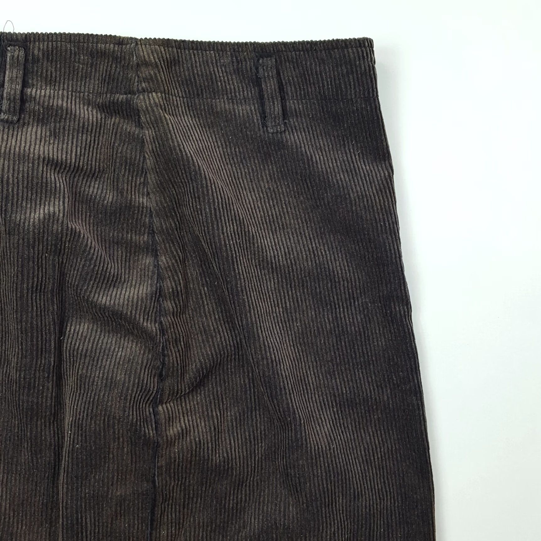 Etro VINTAGE Corduroy Brown Pencil Skirt Women 10 26" Knee Length USA 80s Retro Size 32" / US 10 / IT 46 - 2 Thumbnail