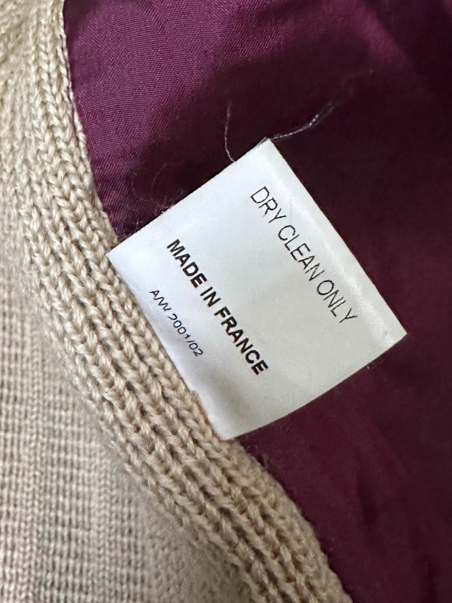 Christophe Lemaire LEMAIRE Early 2001AW Knit Panel Bomber Jacket Size US L / EU 52-54 / 3 - 6 Thumbnail
