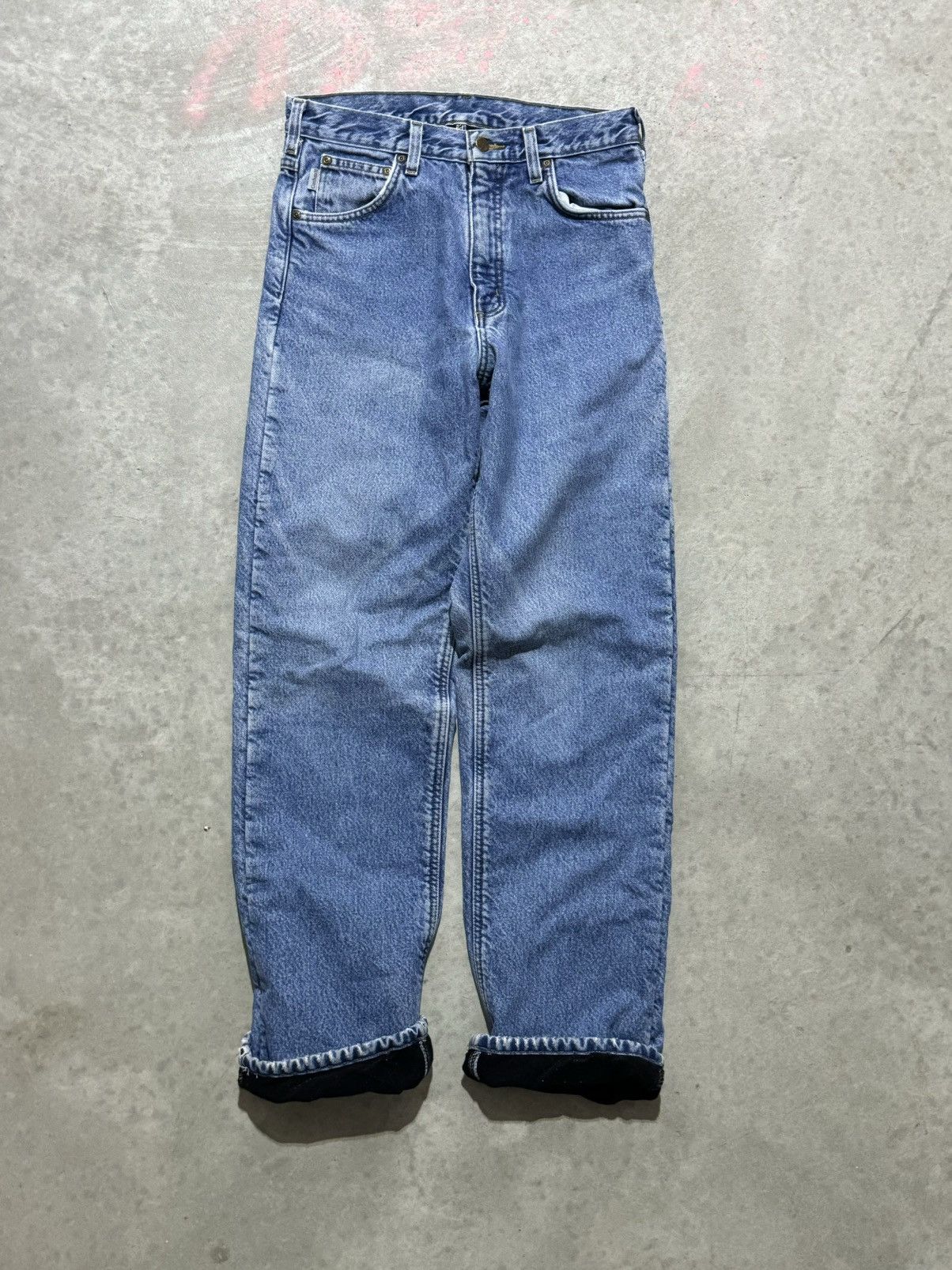 Carhartt × Vintage Carhartt Flannel Denim Jeans 30x31 Size US 30 / EU 46 - 2 Thumbnail