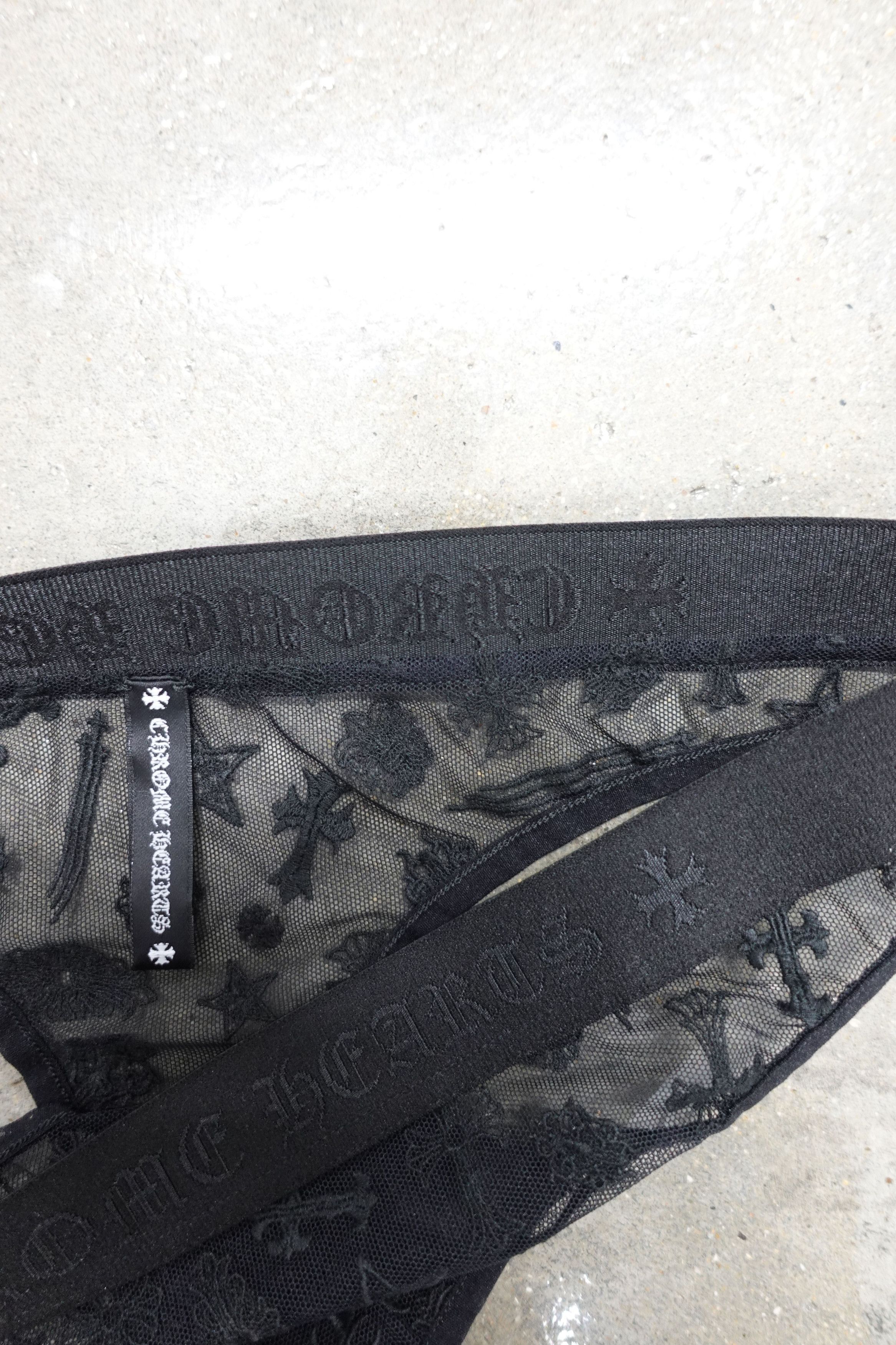 Chrome Hearts CHROME HEARTS LACE THONG BLACK Size 26" / US 2 / IT 38 - 3 Thumbnail