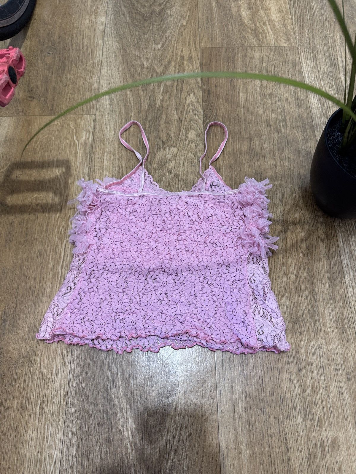 Vintage GUIPURE LACE MESH ISSEY MIYAKE STYLE TANK TOP Size S / US 4 / IT 40 - 4 Thumbnail