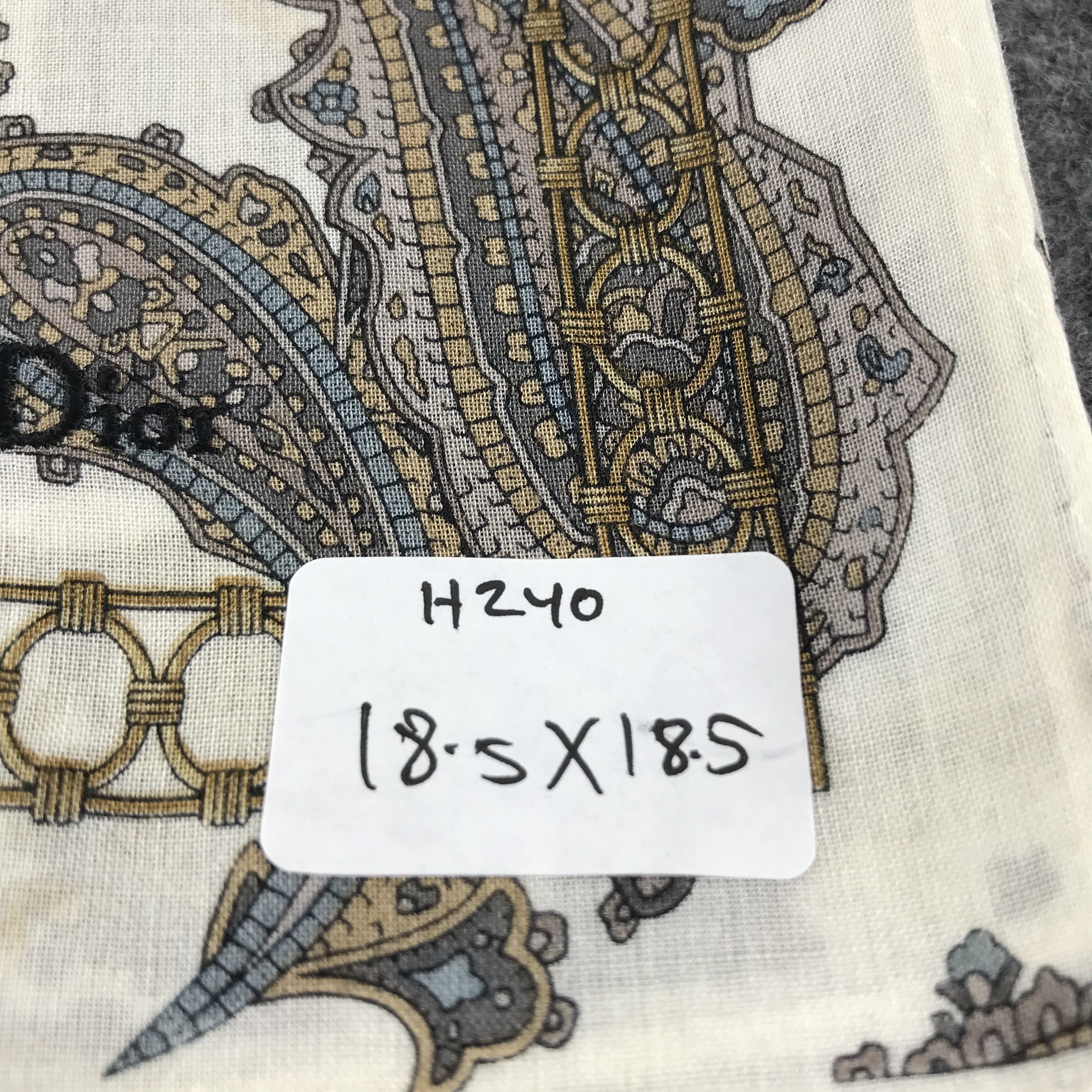Christian Dior Monsieur Christian Dior Paisley Handkerchief Neckerchief H240 Size ONE SIZE - 12 Thumbnail