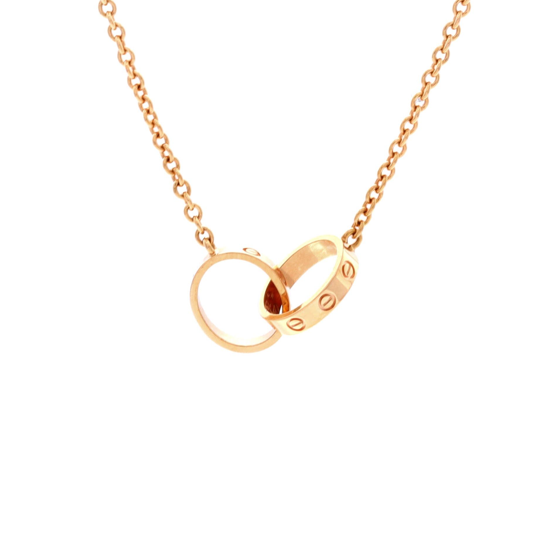 Cartier Love Interlocking Necklace Size ONE SIZE - 1 Thumbnail