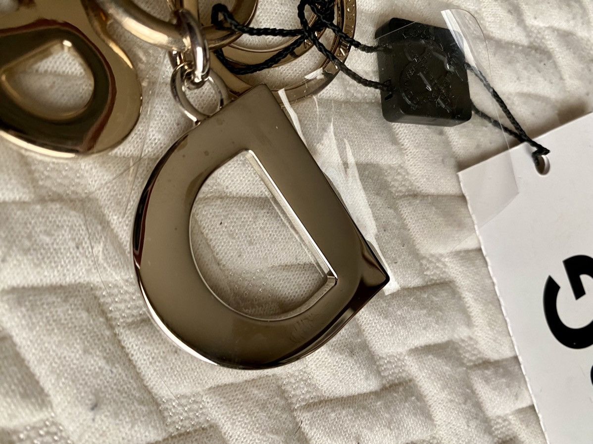 Dolce & Gabbana Dolce & Gabbana 🇮🇹 Metal/Black Calf Palladium Charm Key Chain Size ONE SIZE - 5 Thumbnail